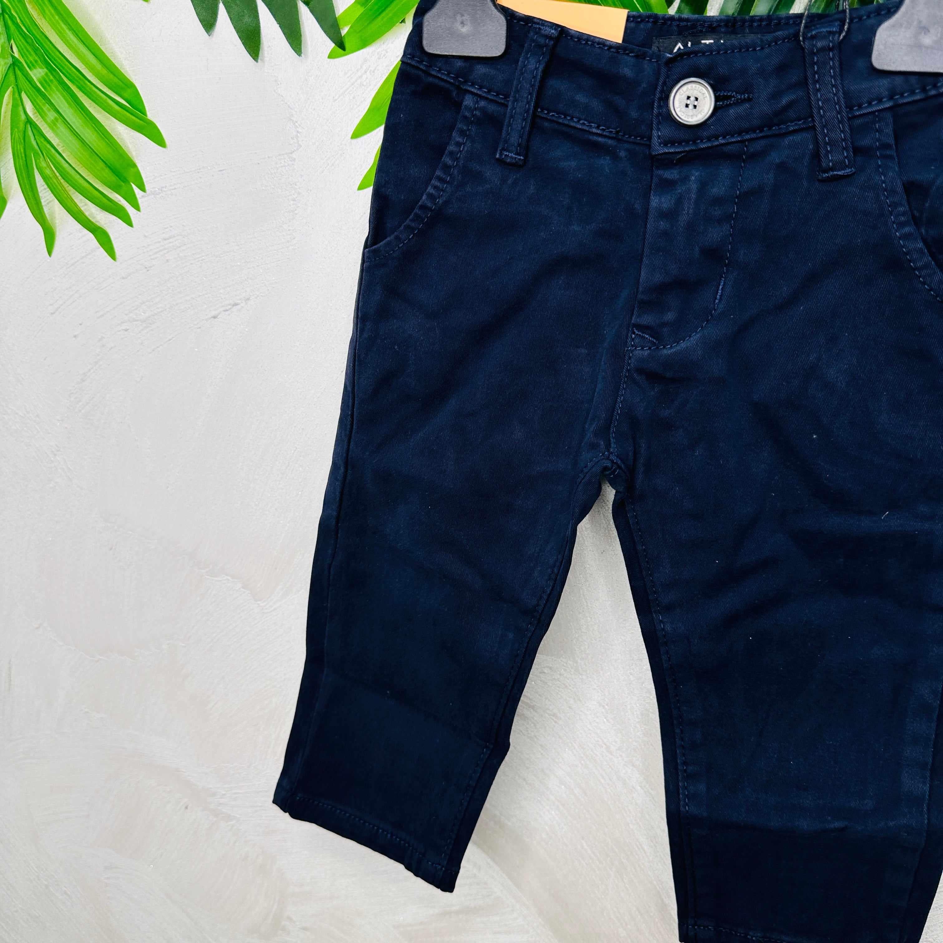 Pantalone Tasche Filo Blu mesi