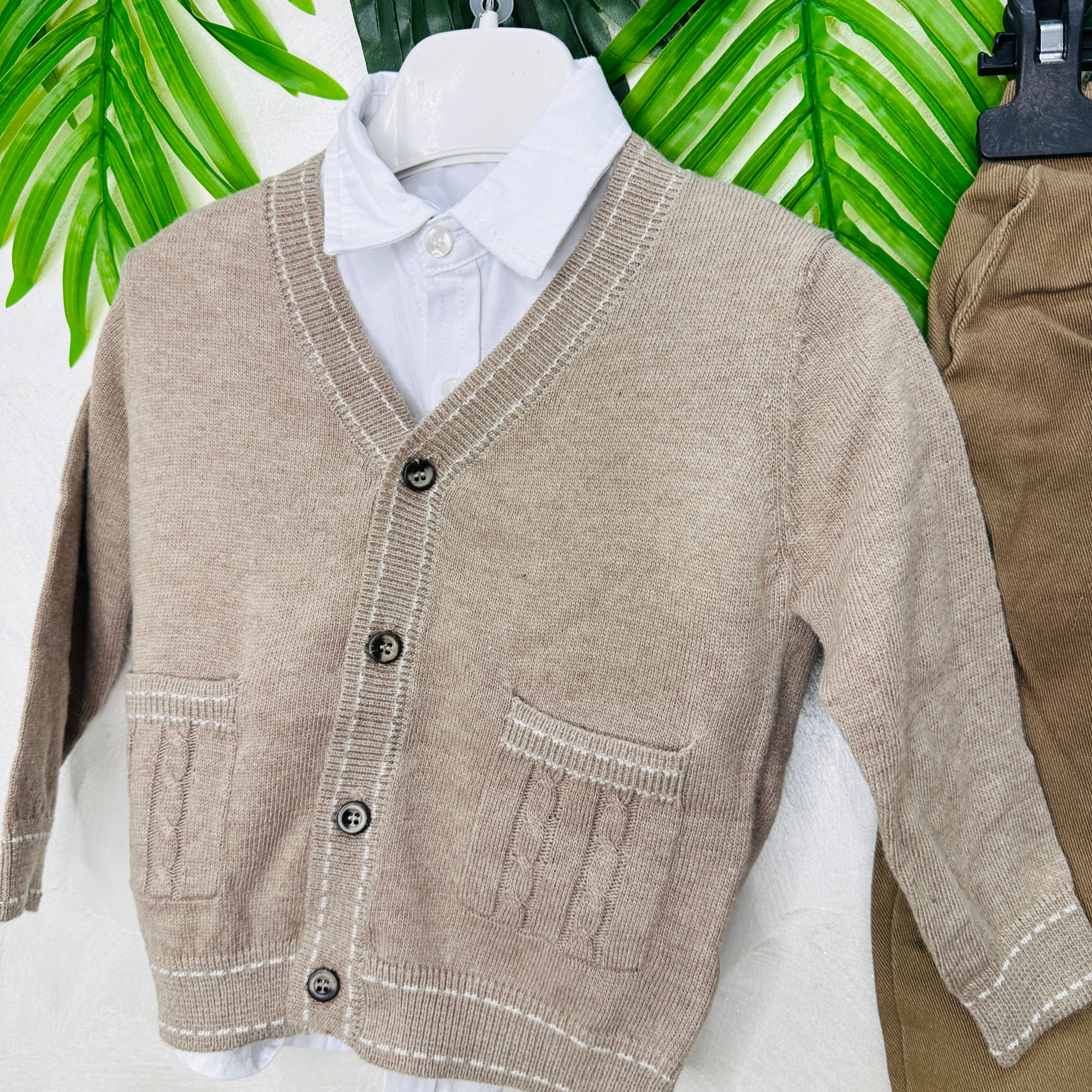 Completo Cardigan Mod Zar@ Begie