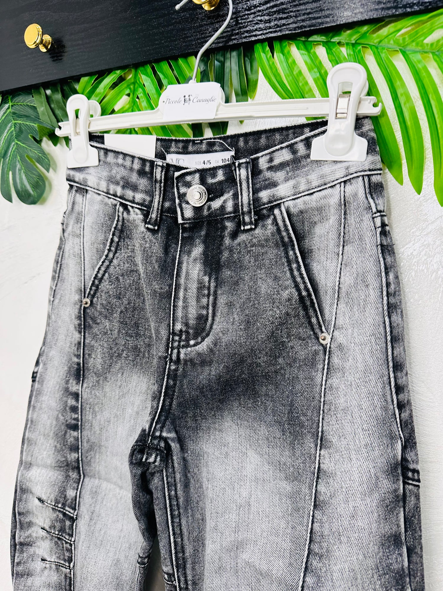 Jeans Modaiolo Boys Nero Slavato N6145