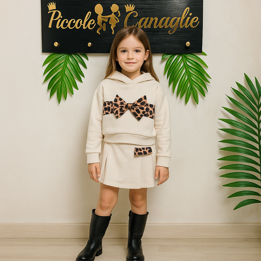 Completo Fiocco leopardato