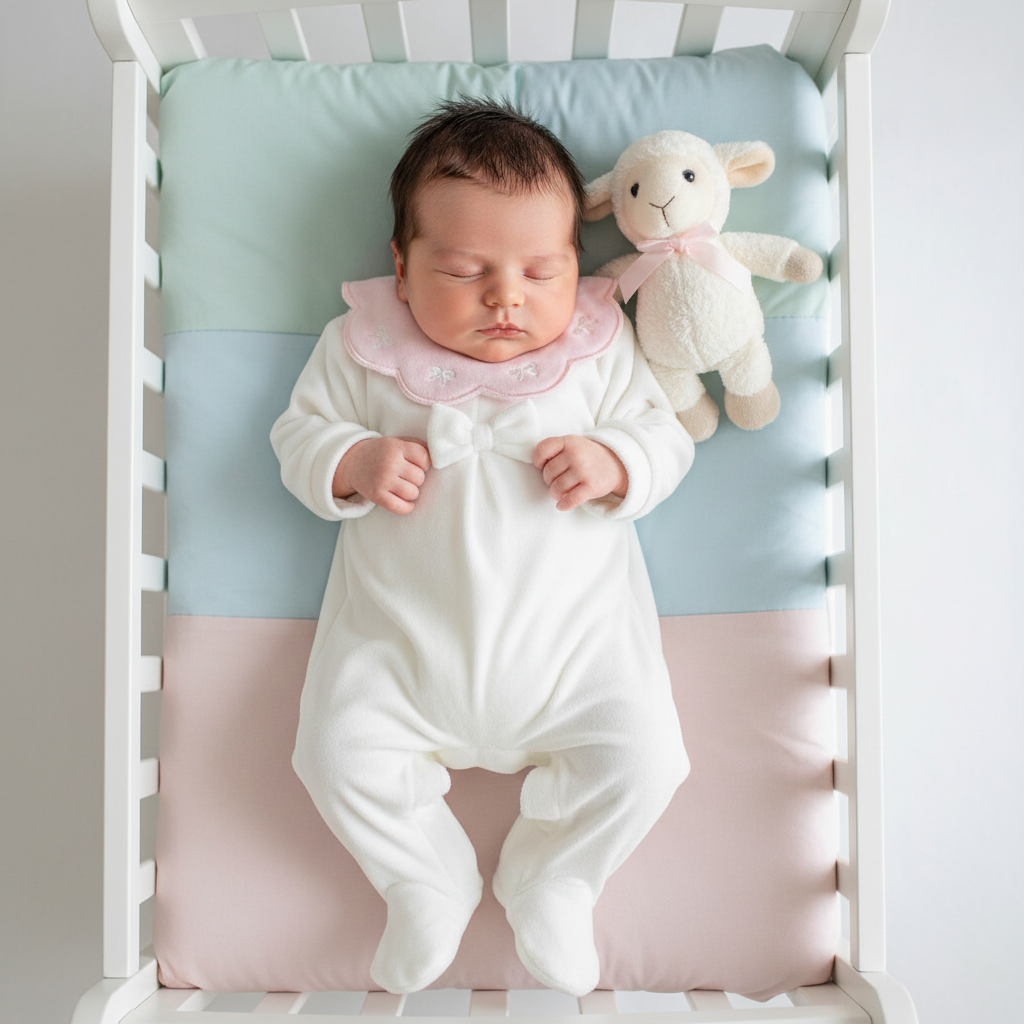 Tutina ciniglia batuffoli i B54810F panna