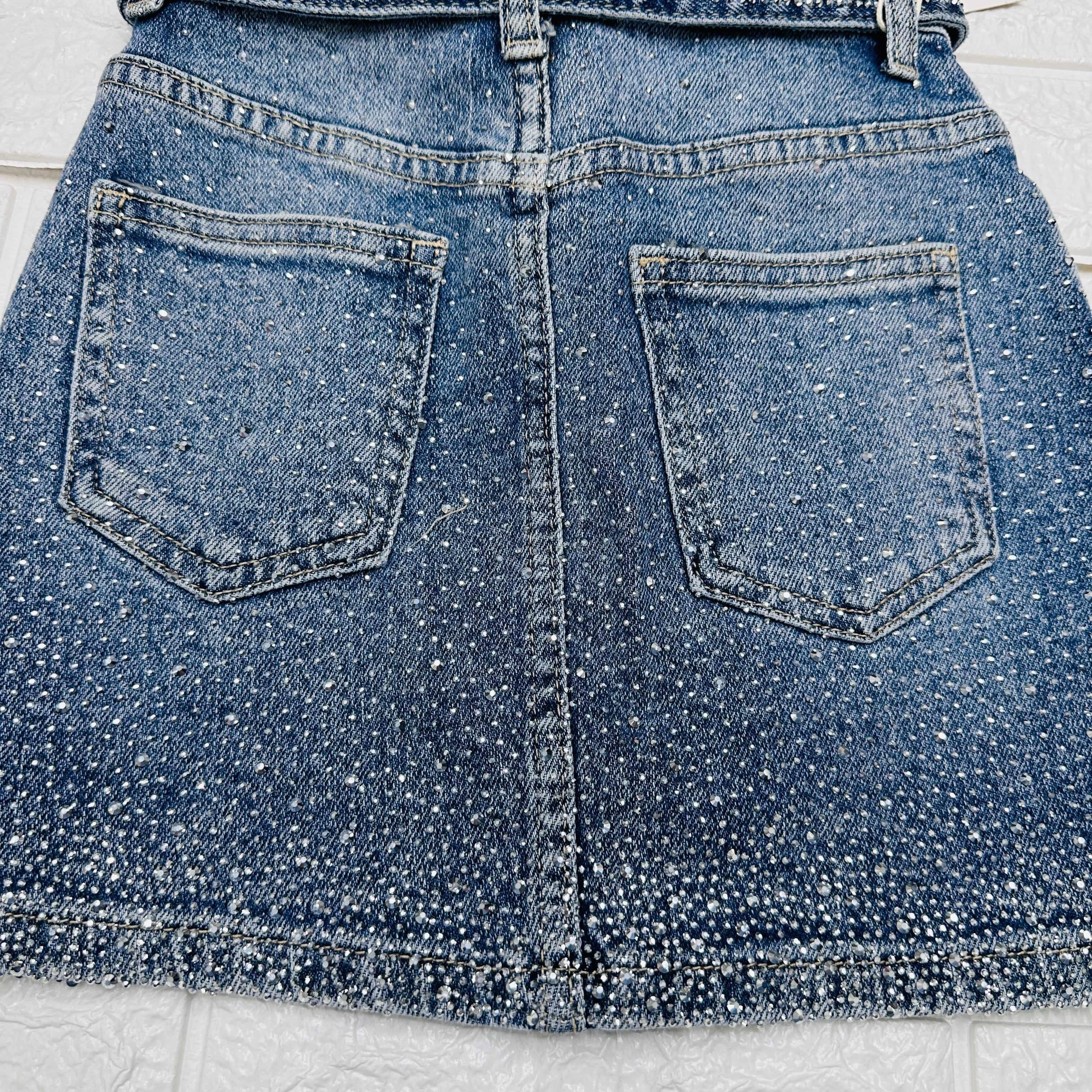 Gonna Jeans Bimba Brillantini Z54