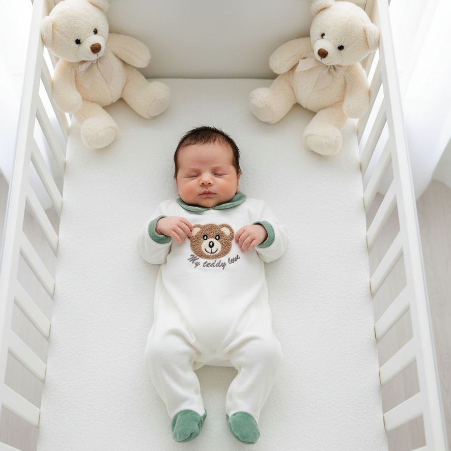 Tutina Ciniglia Orsetto My Teddy Bianca E Verde
