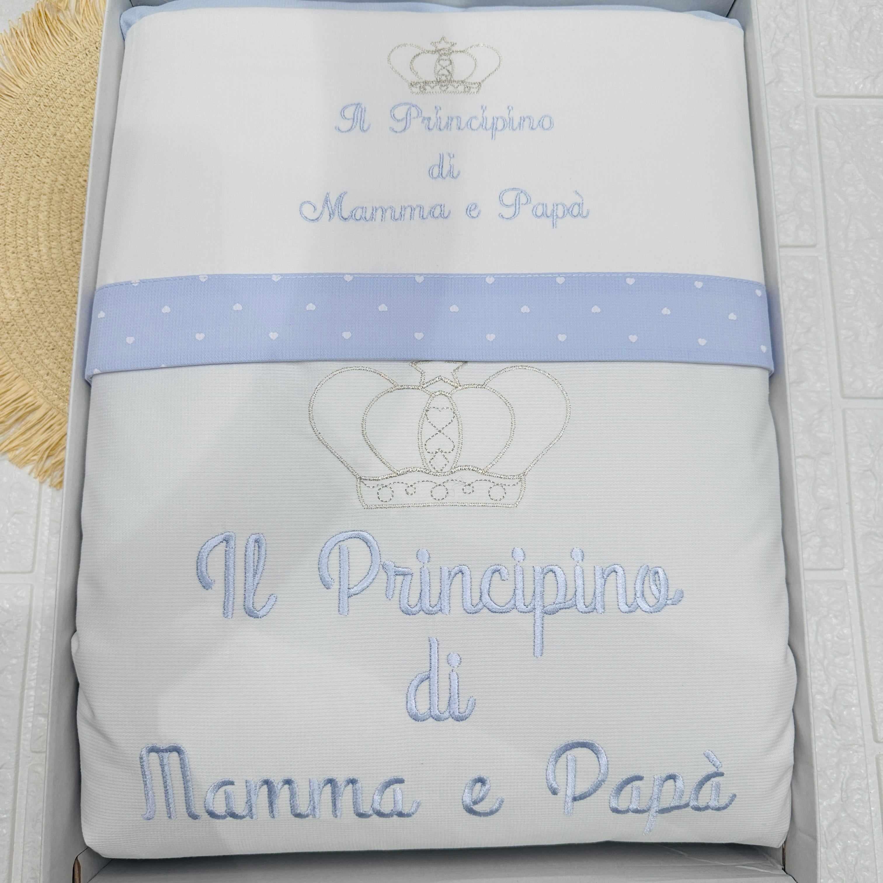 Set completo carrozzina principino Bianco