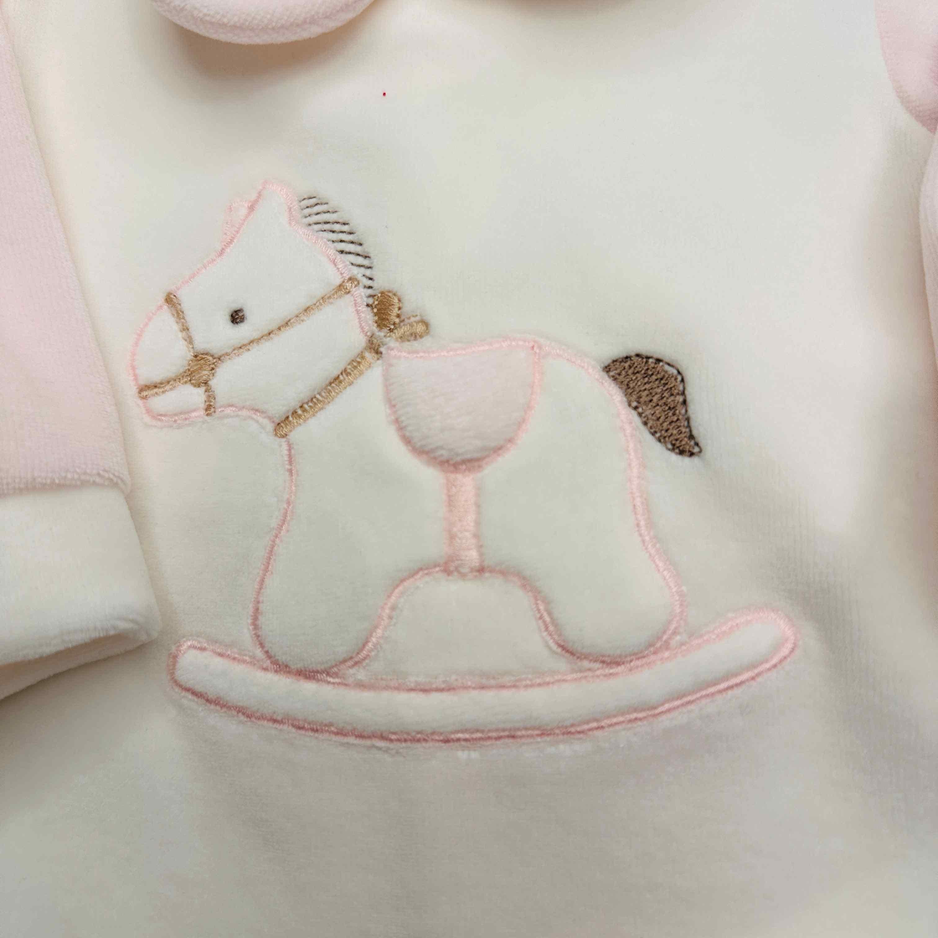 Tutina ciniglia cavallino rosa 31412