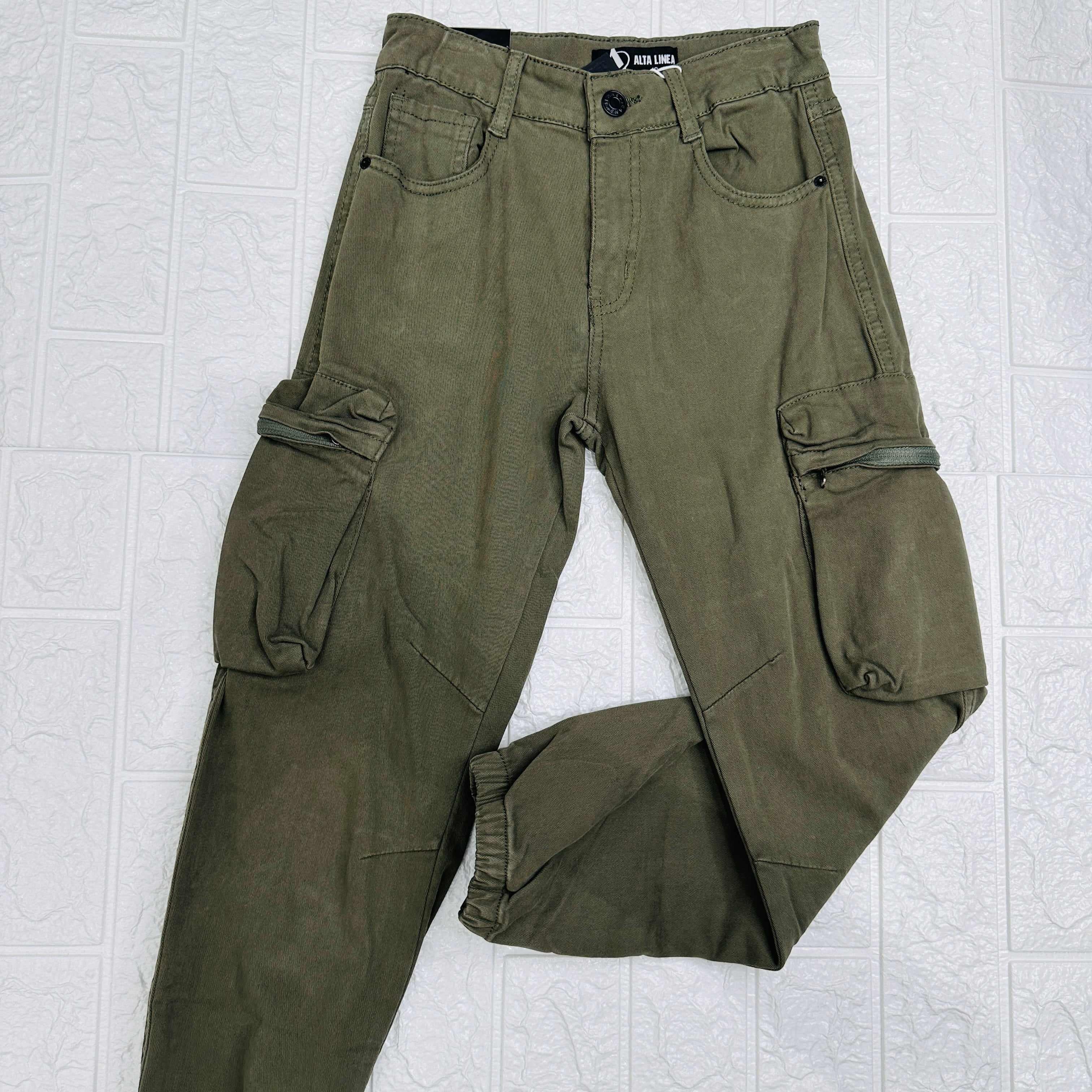 Pantalone cargo verde