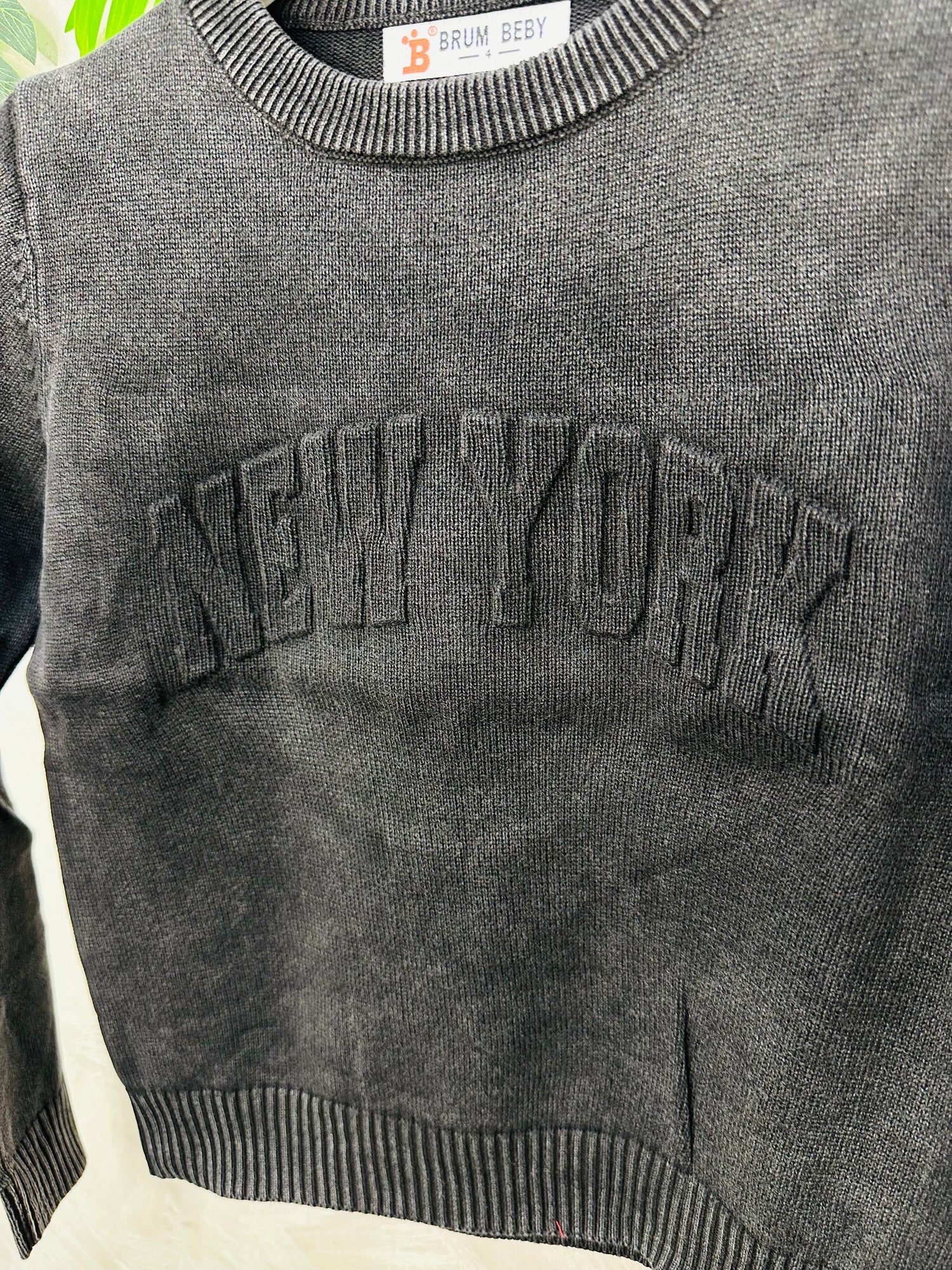 Maglioncino Filo New York Nero Fume  Nt3006