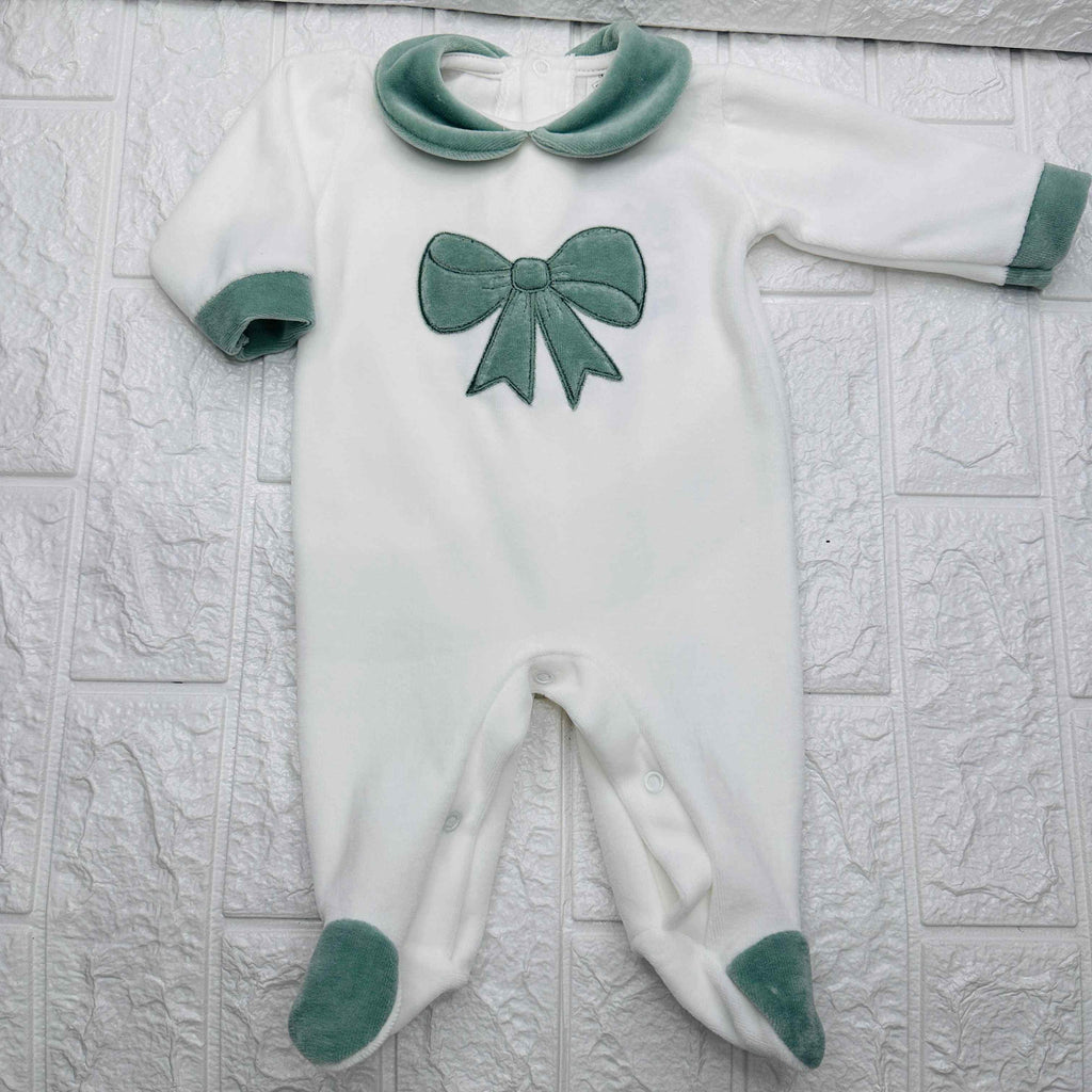 Tutina ciniglia fiocco Verde 30413
