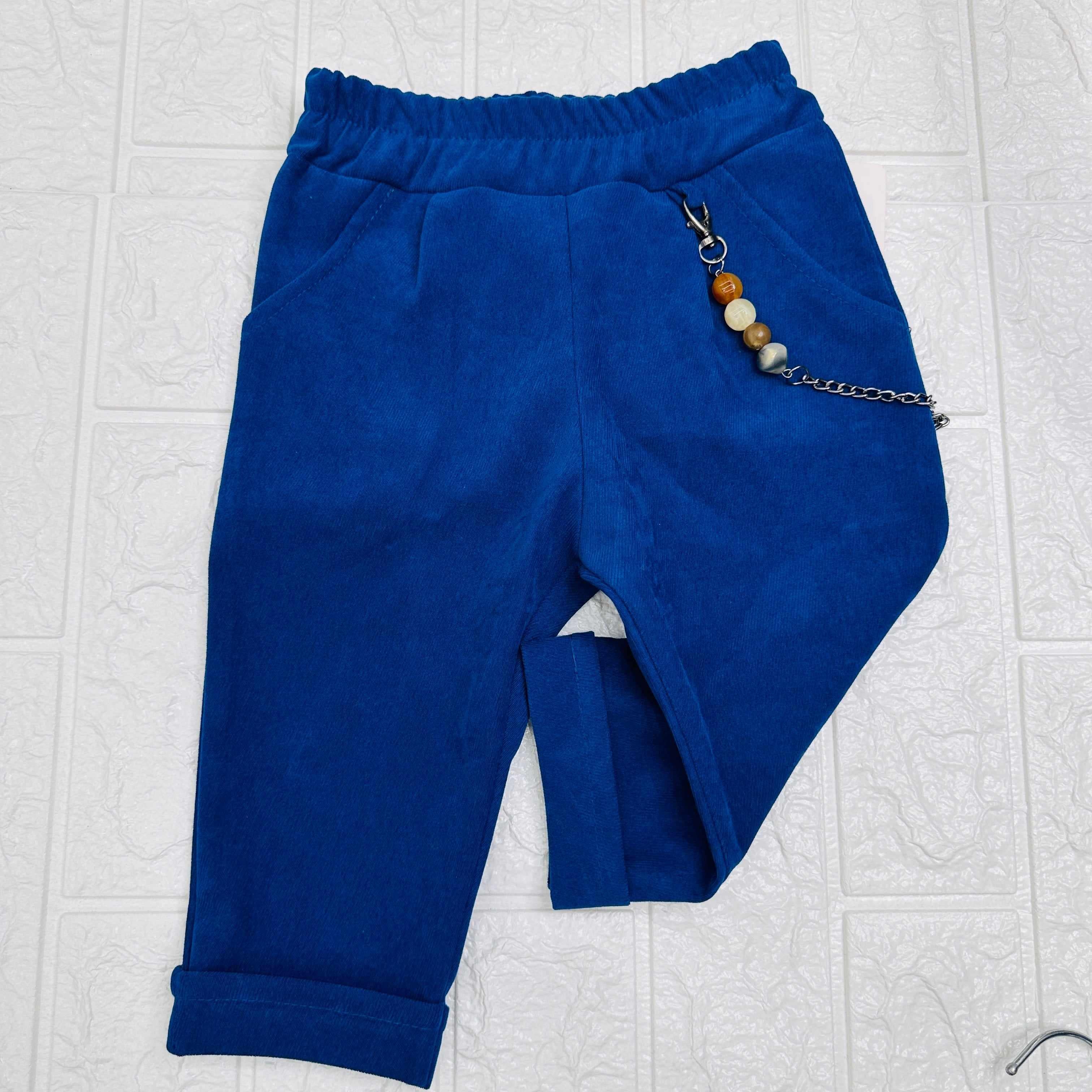 Pantalone camoscio Blu