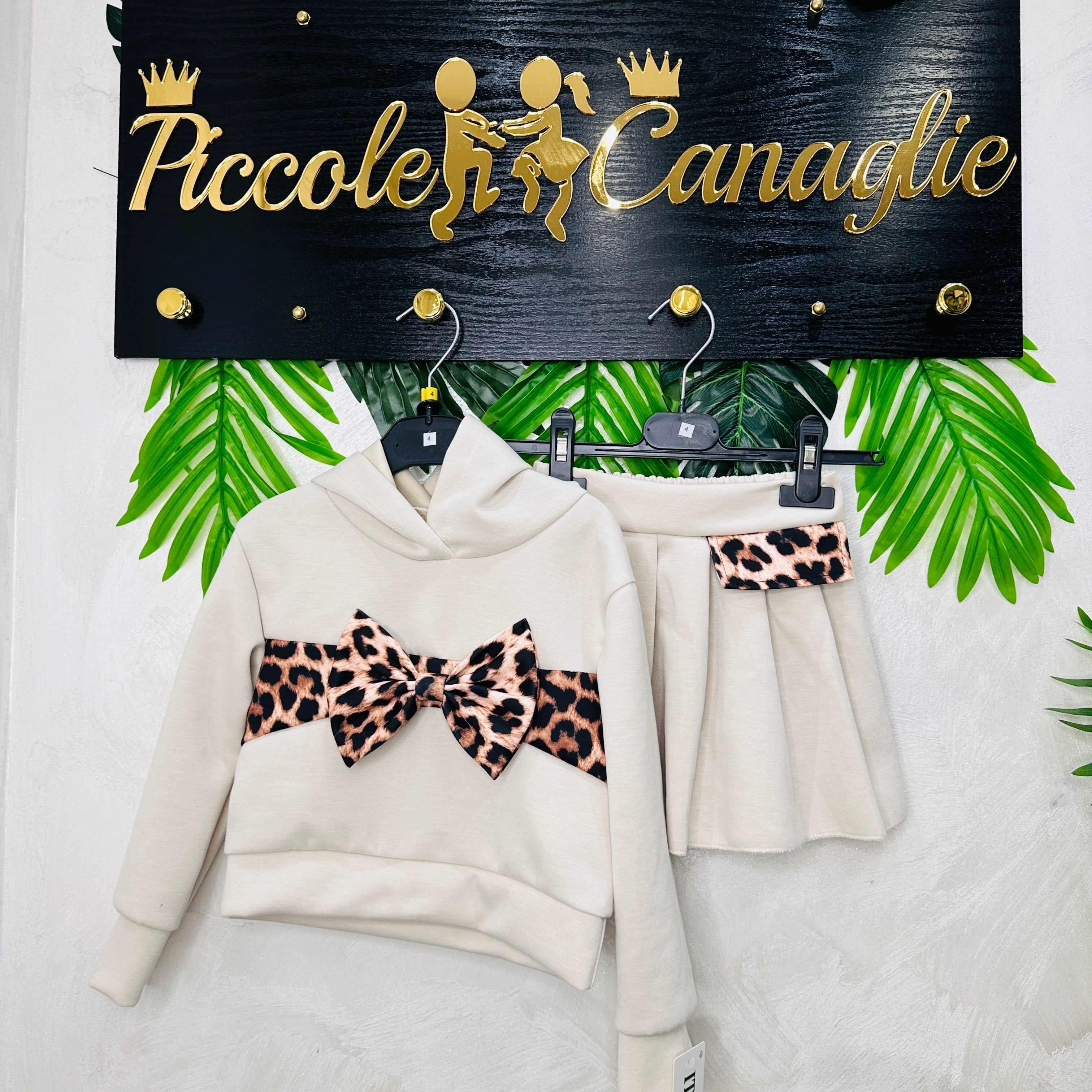 Completo Fiocco leopardato