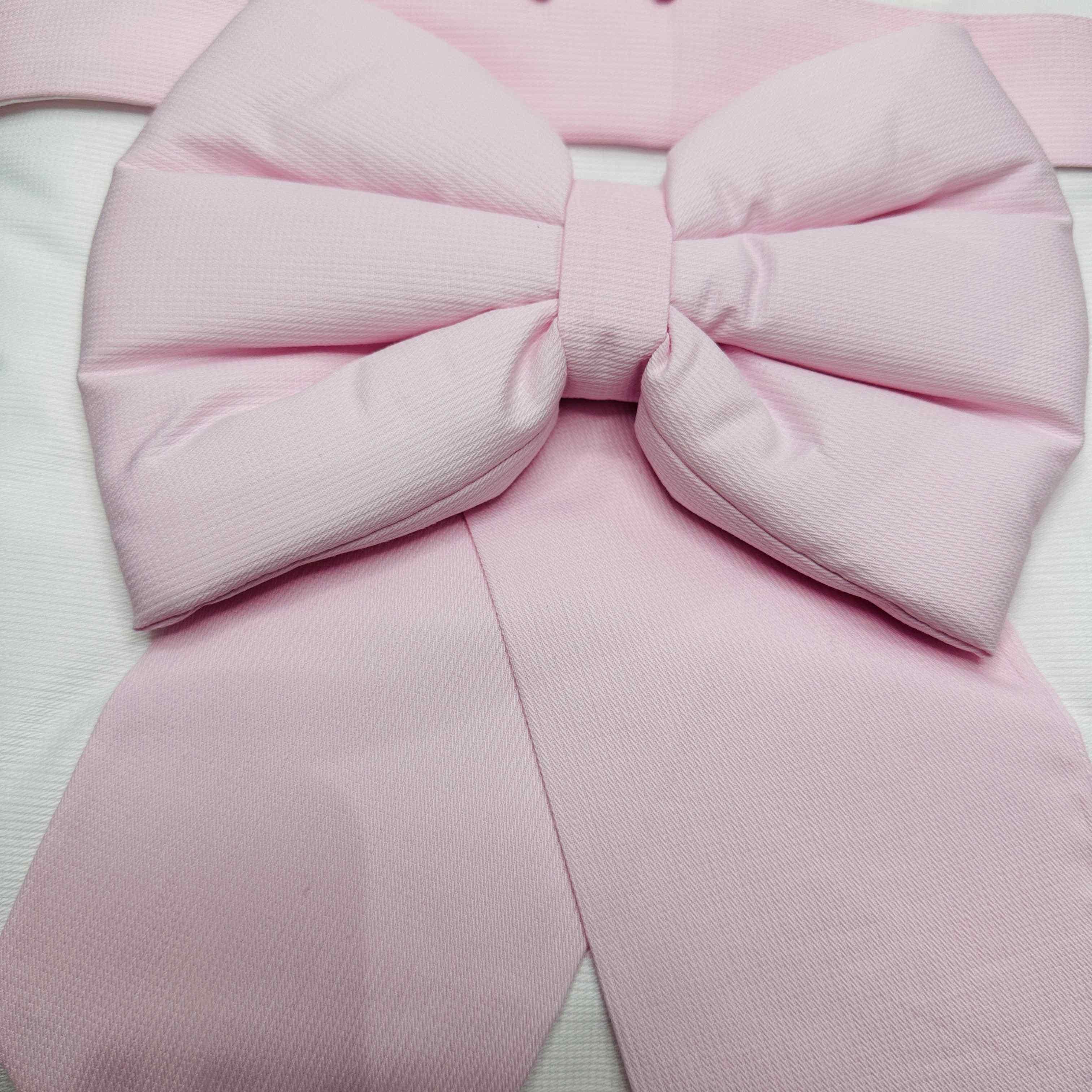 Set completo carrozzina fiocco rosa