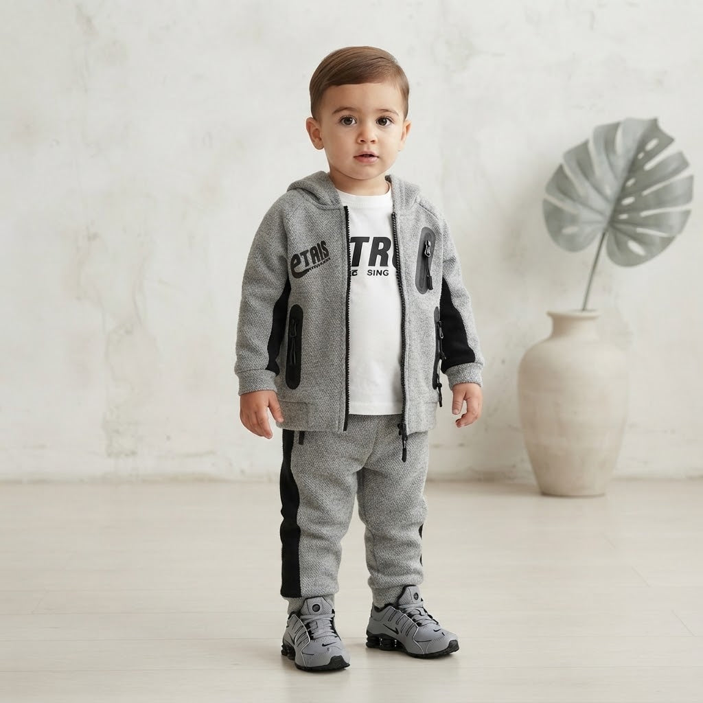 Tuta Style Tech Grigio  Small Gang S8655