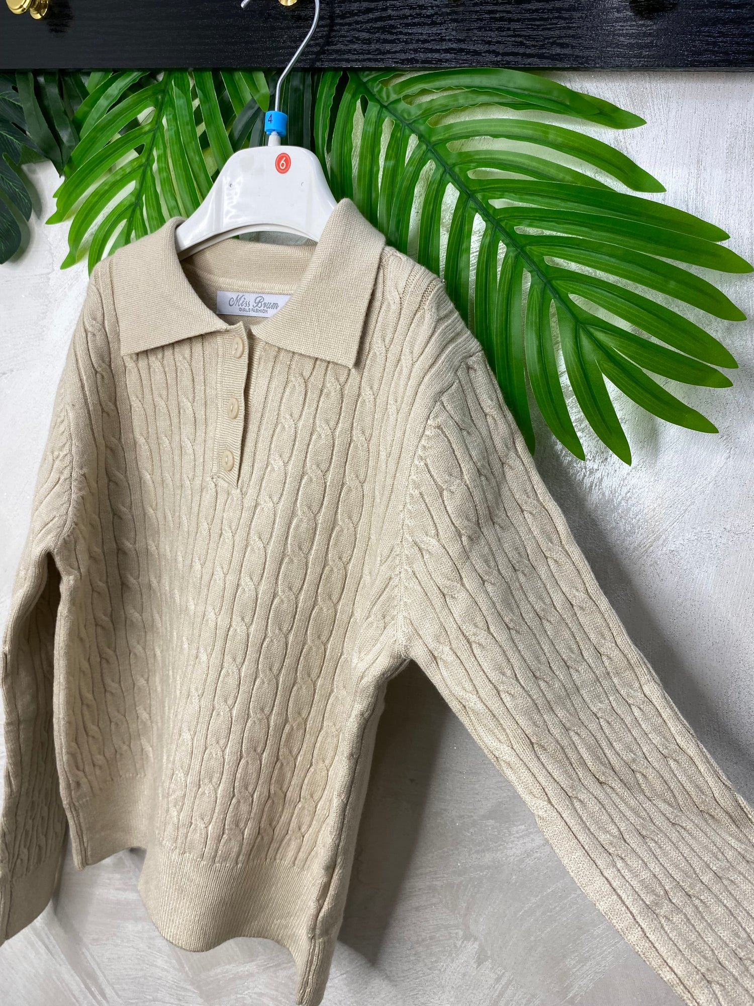 Maglioncino Girls Elegant Chic 2237 Beige