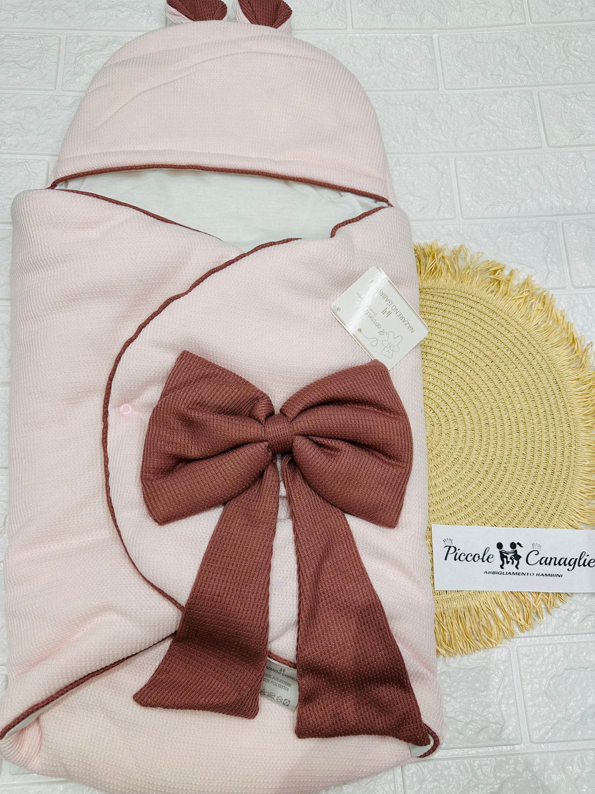 Baby Sacco Fiocco Nazareno Gabrielli Ng5772 Rosa