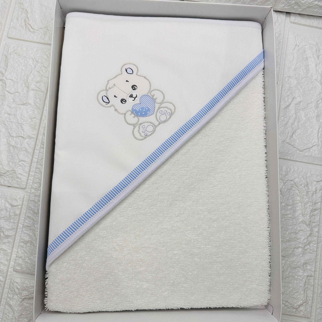 Accappatoio neonato celeste ART AT001157