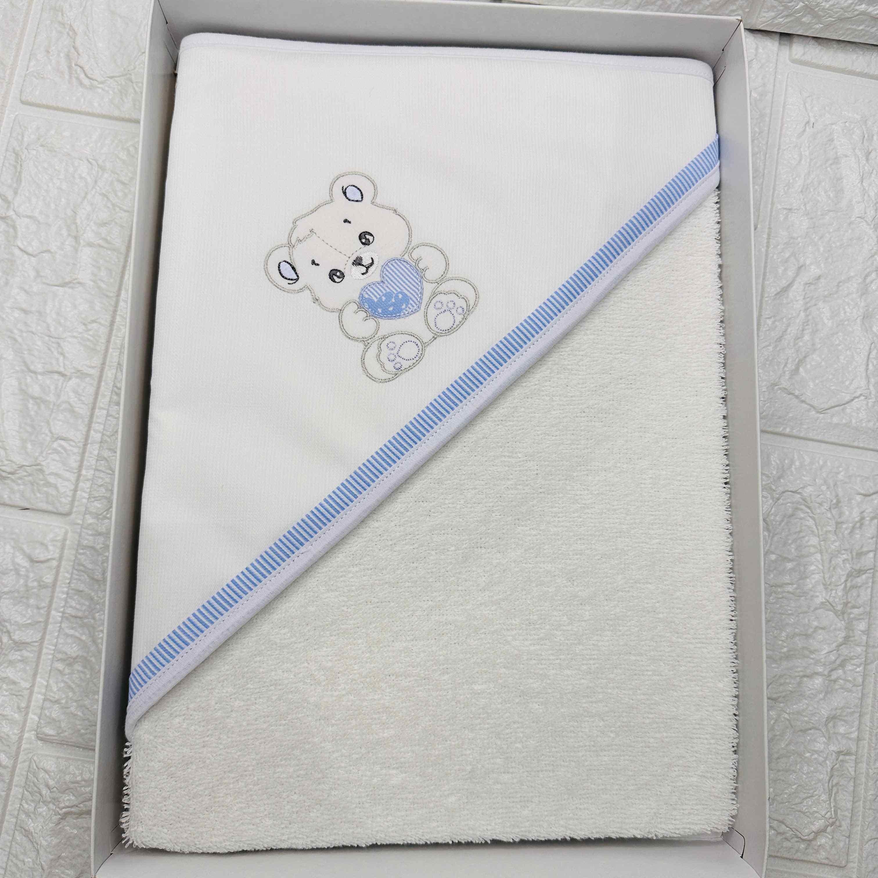 Accappatoio neonato celeste ART AT001157