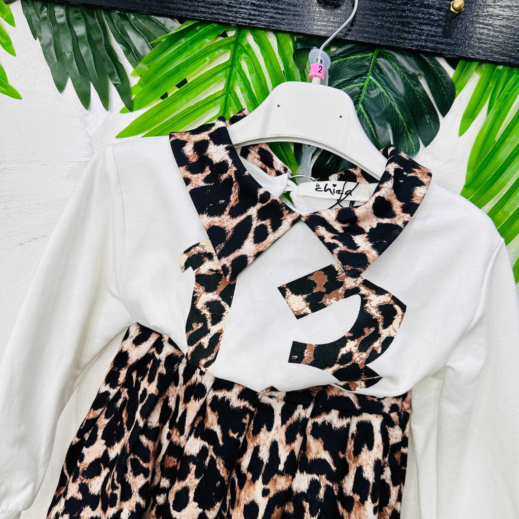 Completo bimba College Leopardato