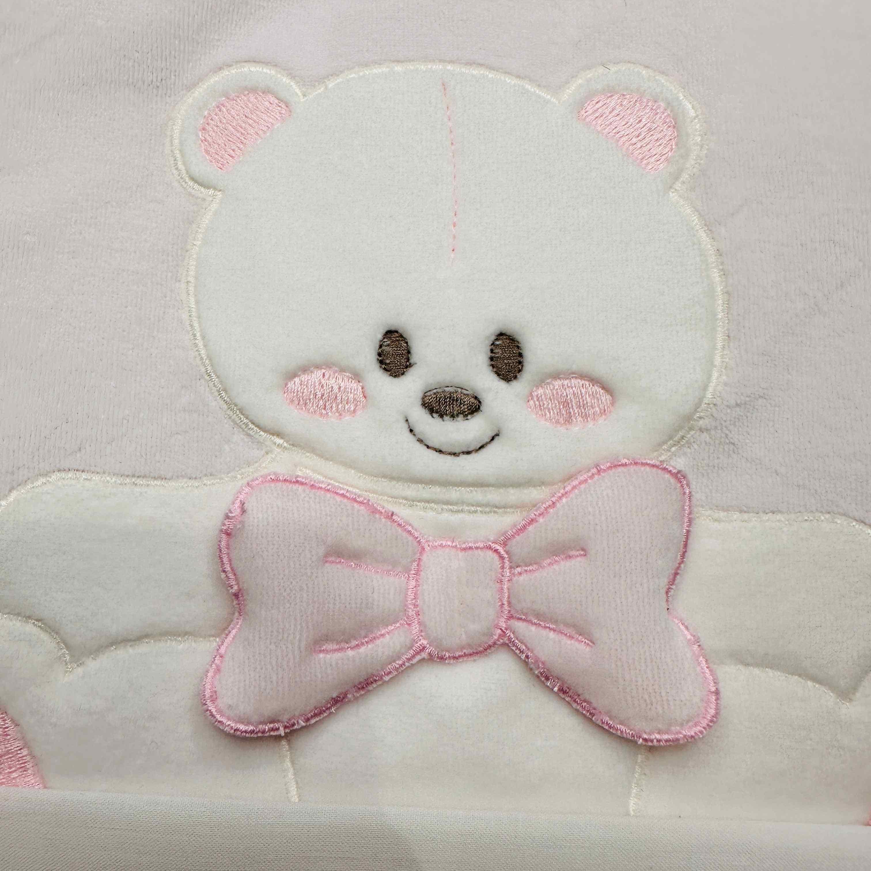 Set completo ciniglia Orso fiocco rosa 35411