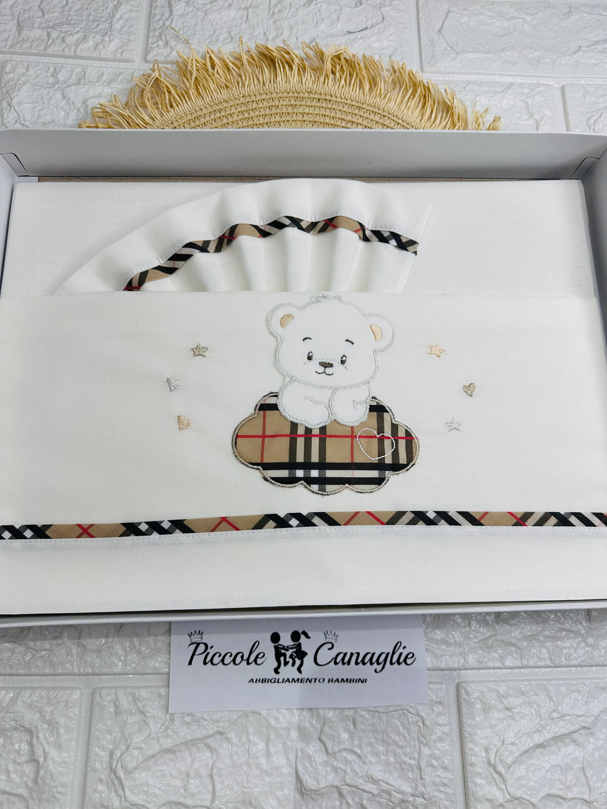 Lenzuola Carrozzina Cotone Orso Sogni D’Oro Barberi Lc015180