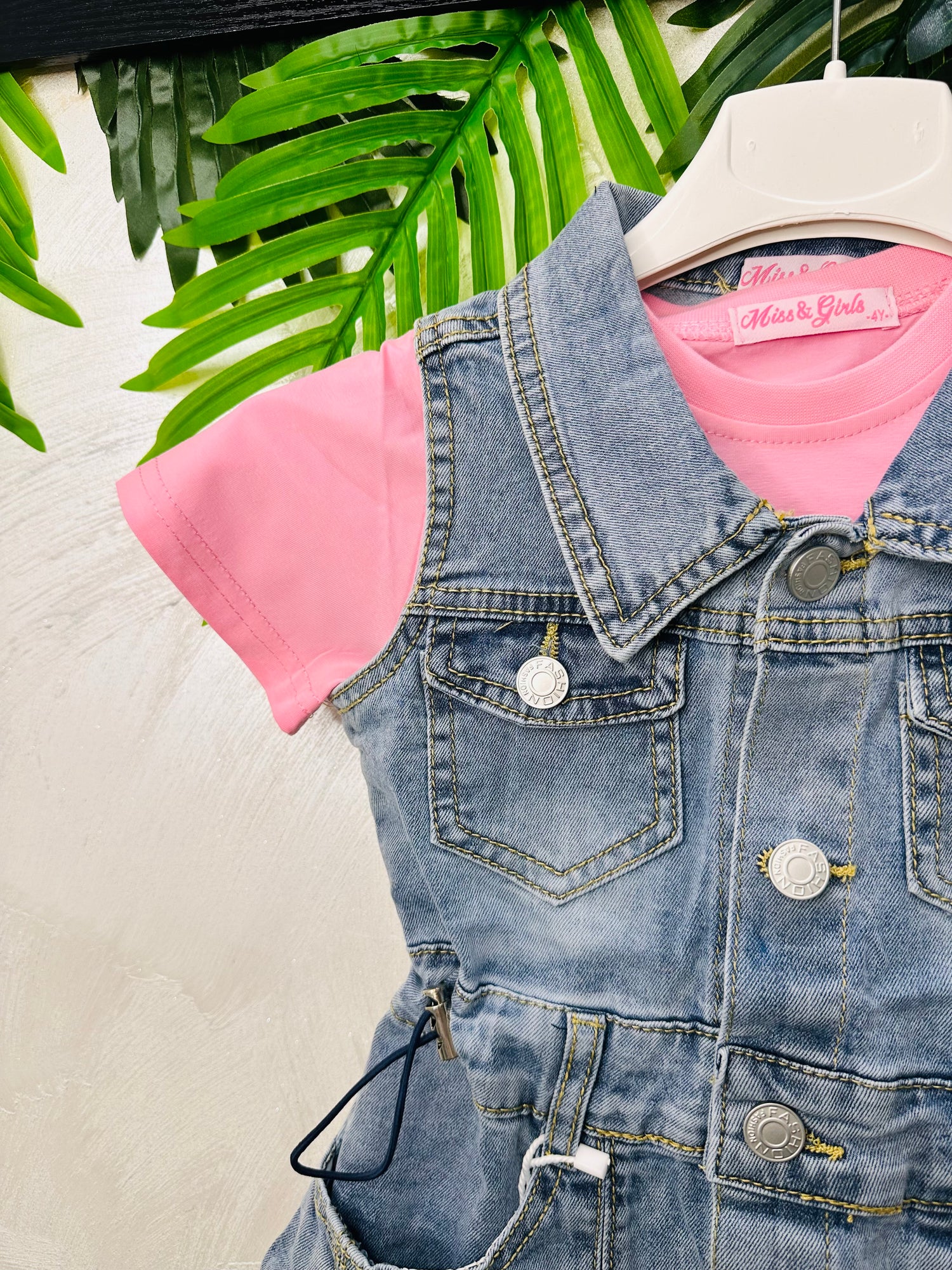 Vestitino Denim Baby Maglia Fuxian 429