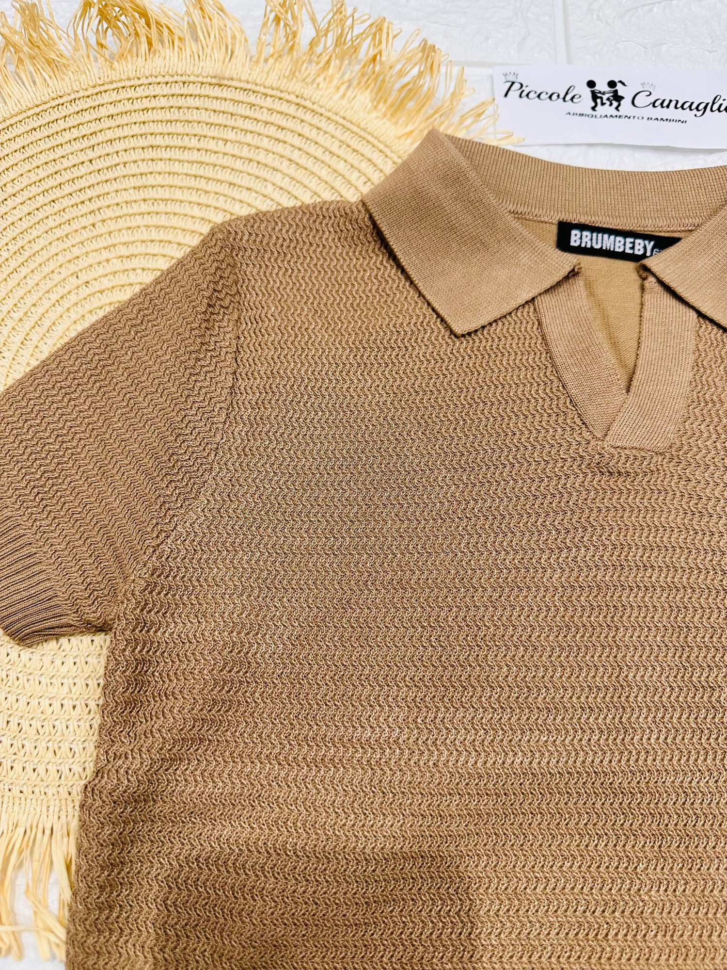 Maglia Collo A V Biscotto 075