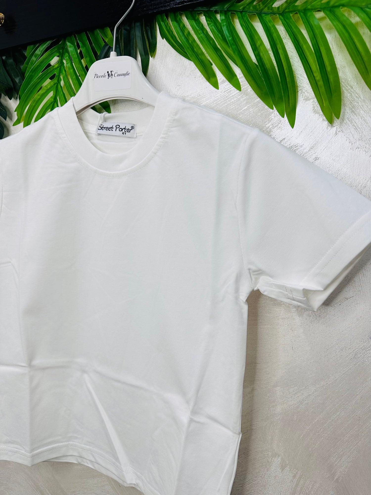 Maglia Bianca Basic Style Z@R@ In Cotone 65051