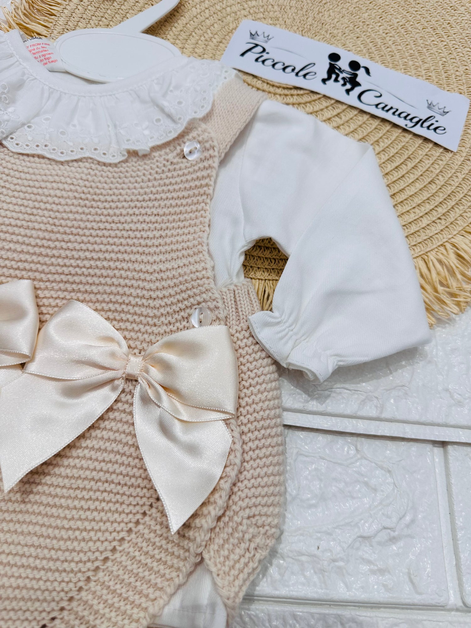 Salopette Fiocchettini Fruit De Ma Passion 2601 Beige