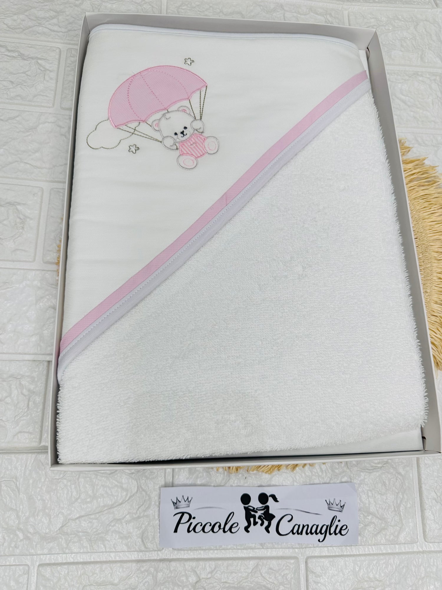 Accappatoio Cotone Mongolfiera Rosa At001175