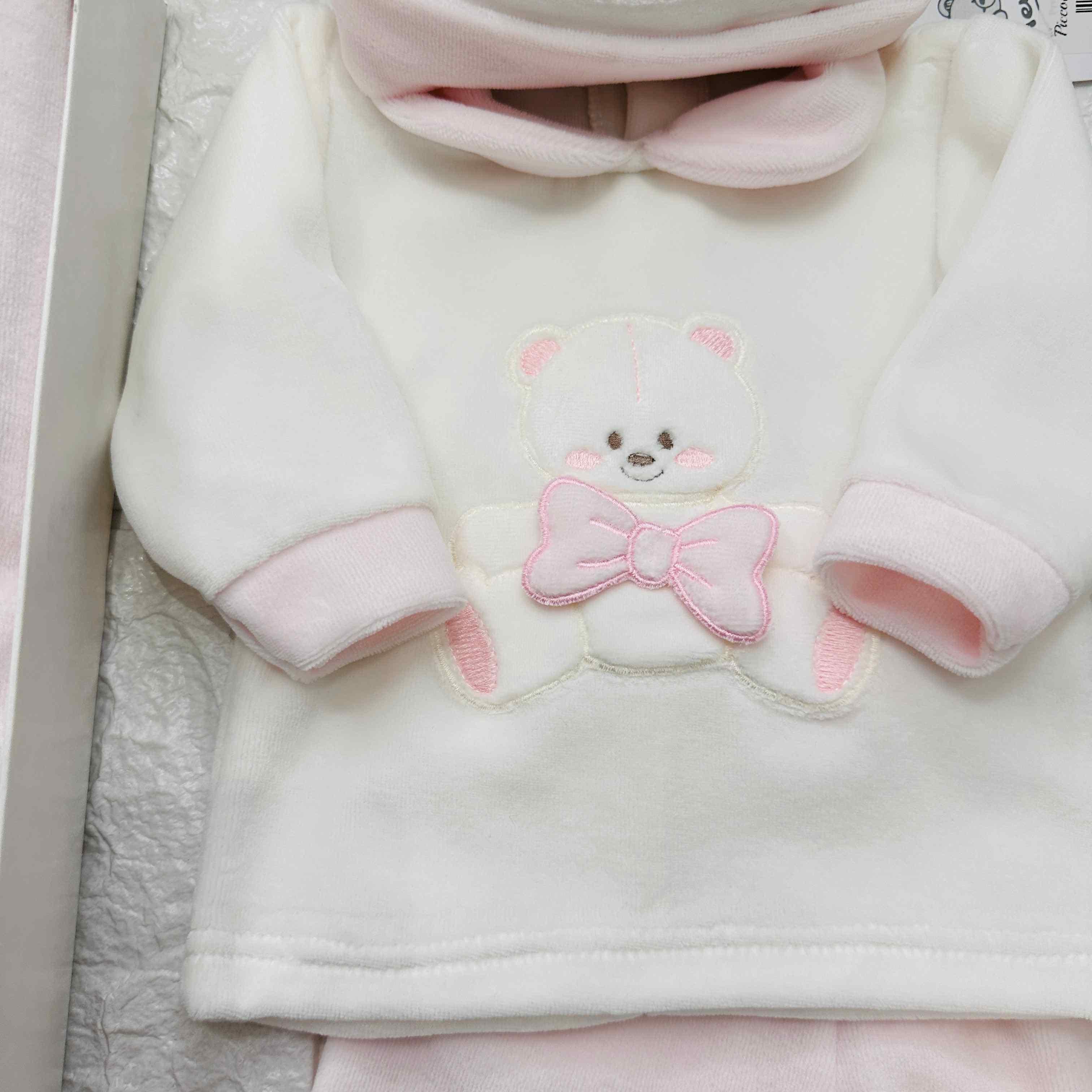 Set nascita ciniglia Orsetta fiocco rosa