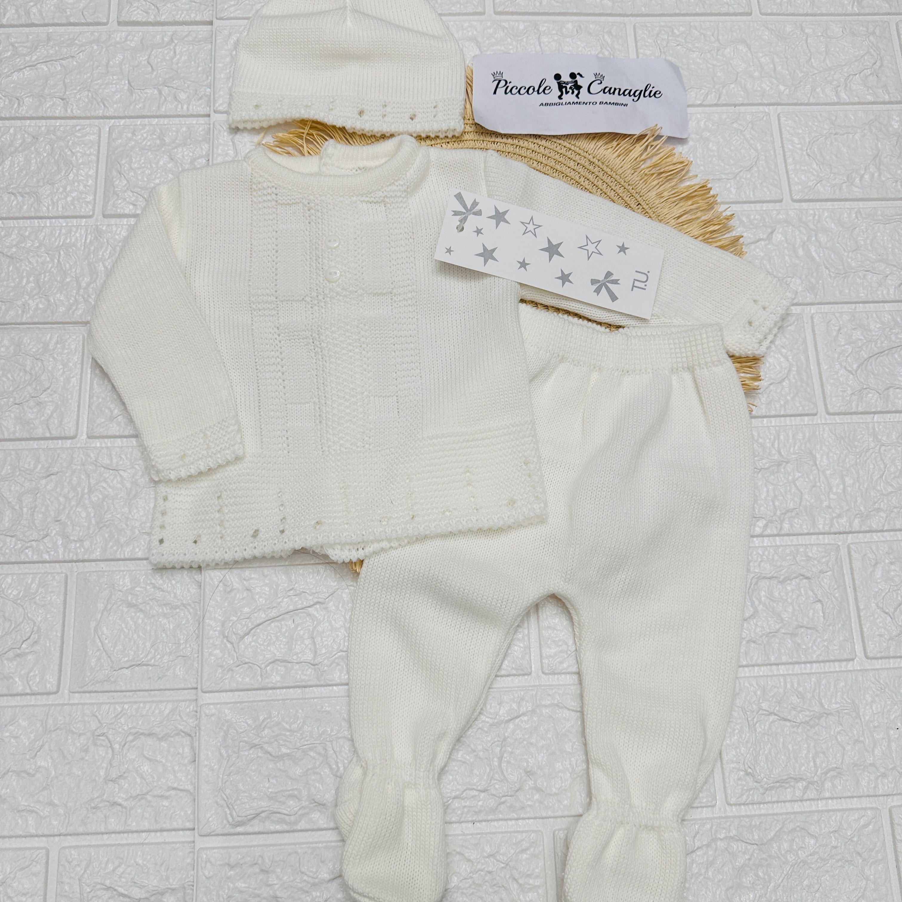 Completo 0-3 mesi bianco 1503