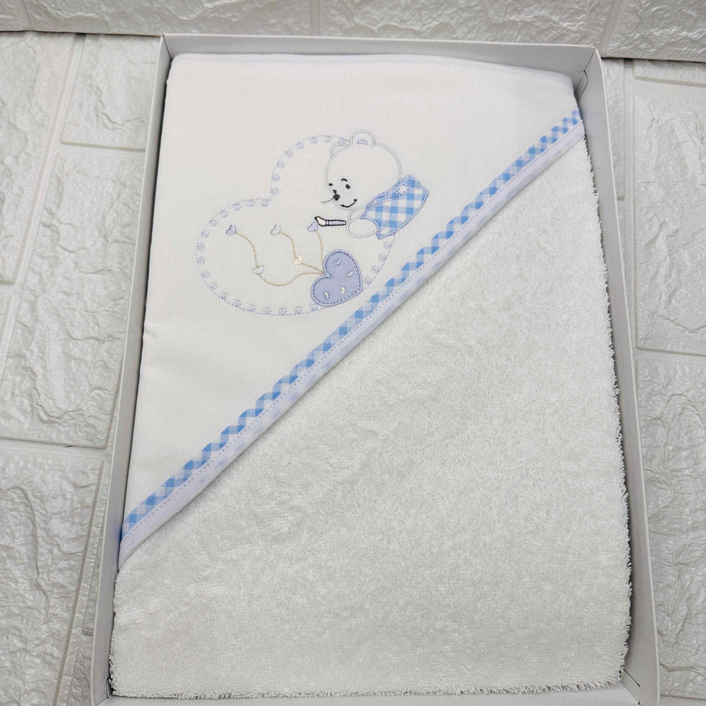 Accappatoio celeste neonato ART AT001161