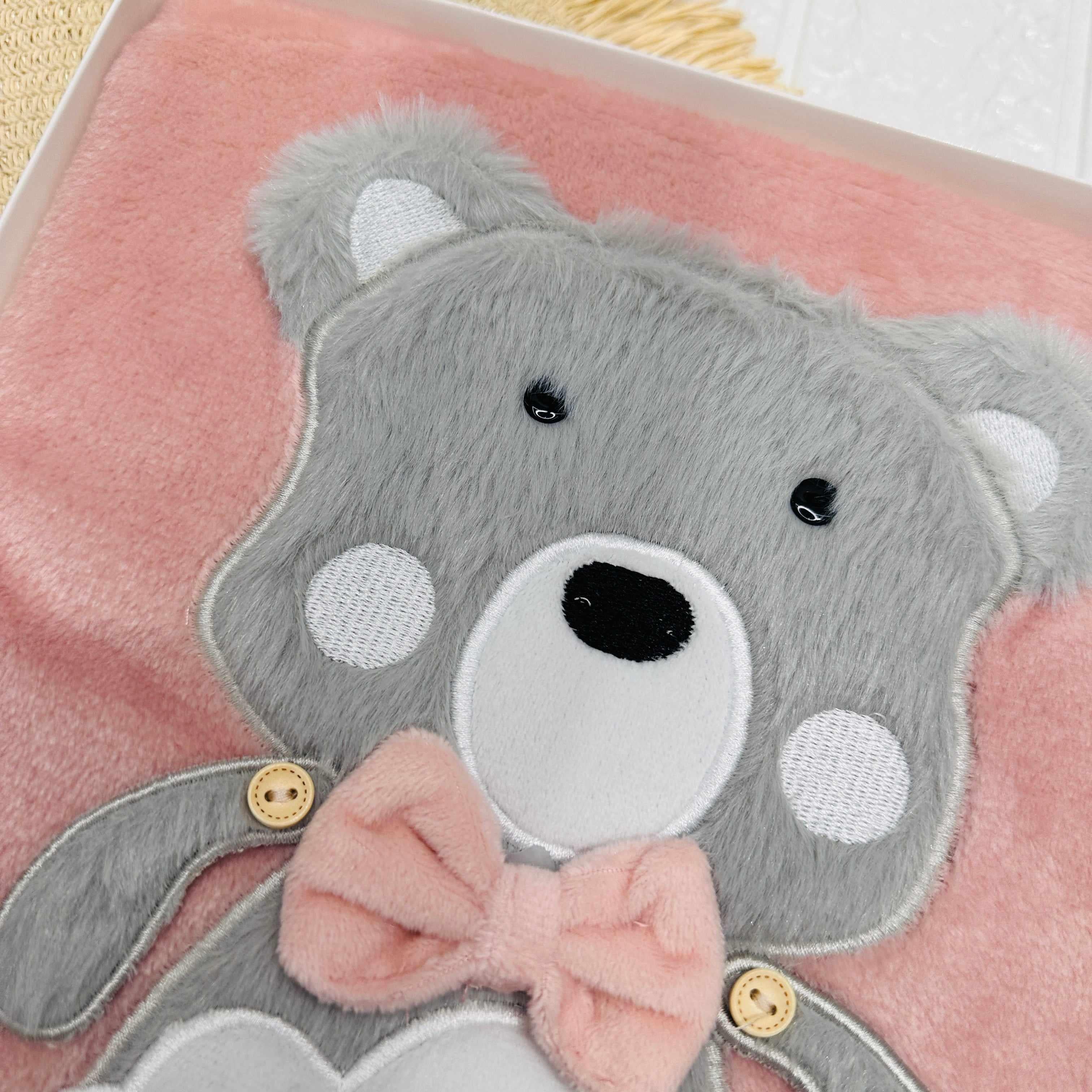 Coperta pile Dim 75x90 cagnolino Rosa