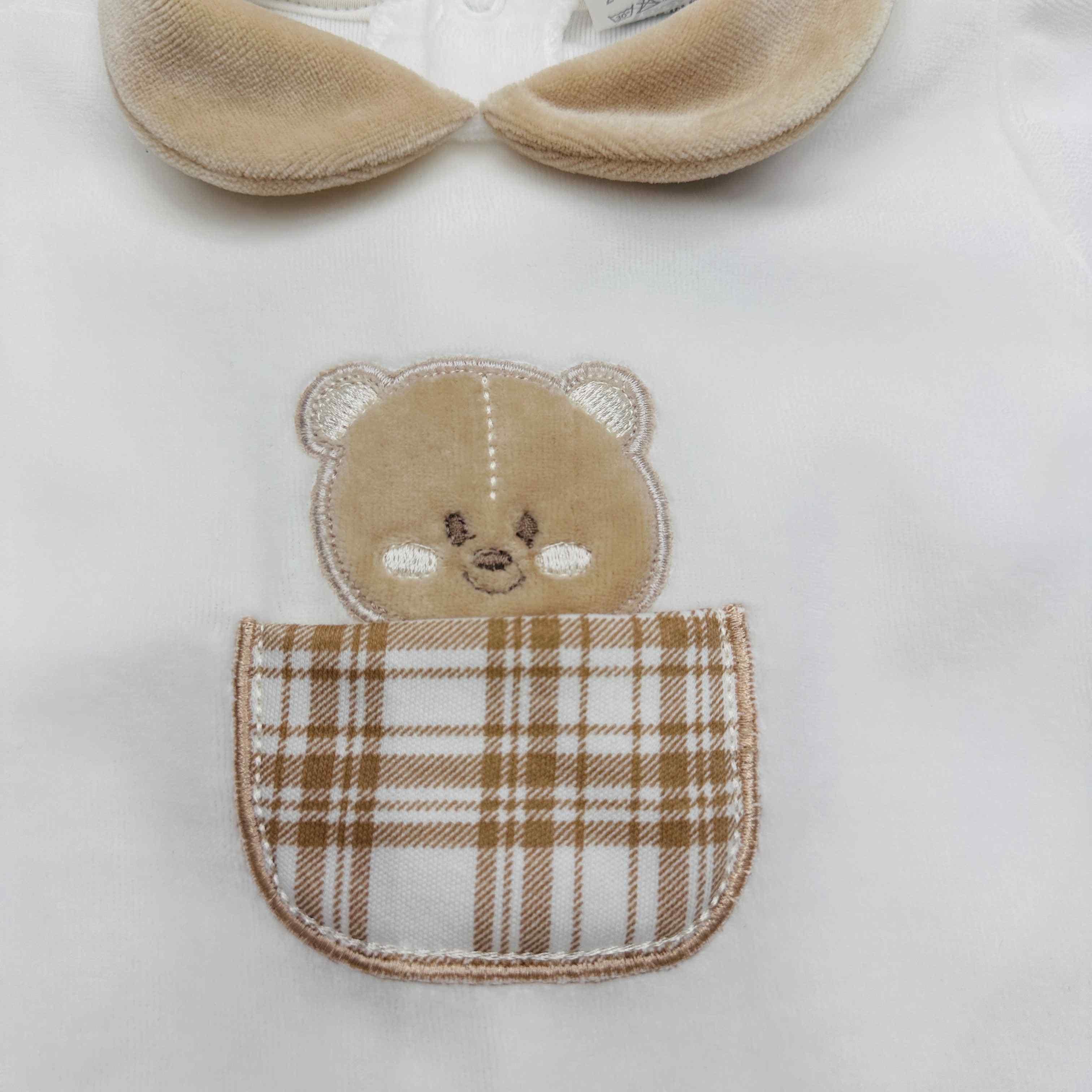 Tutina ciniglia Orso quadri 30406