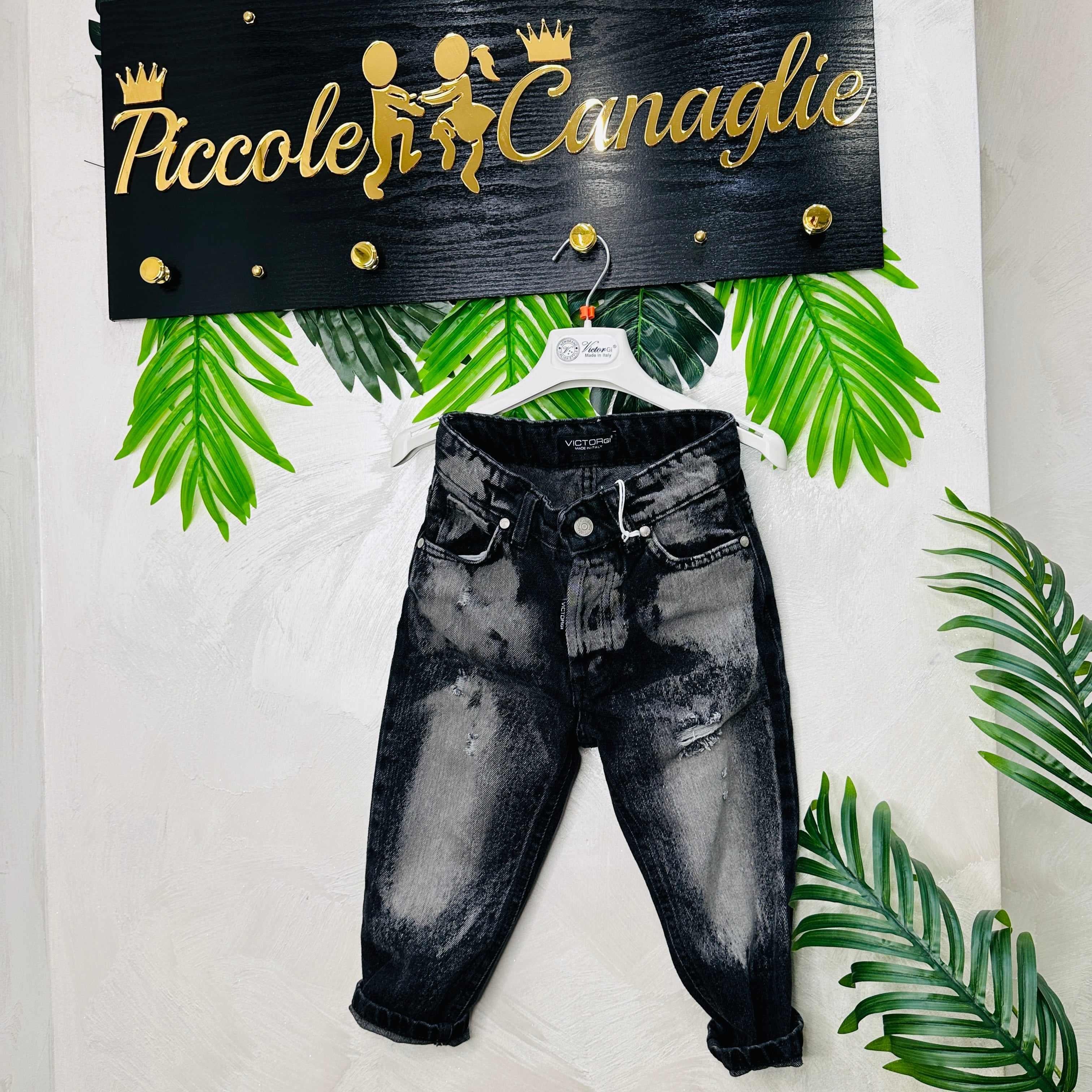Jeans Slavato Nero