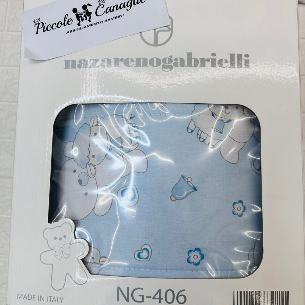 Trapunta Culla + Paracolpi Celeste