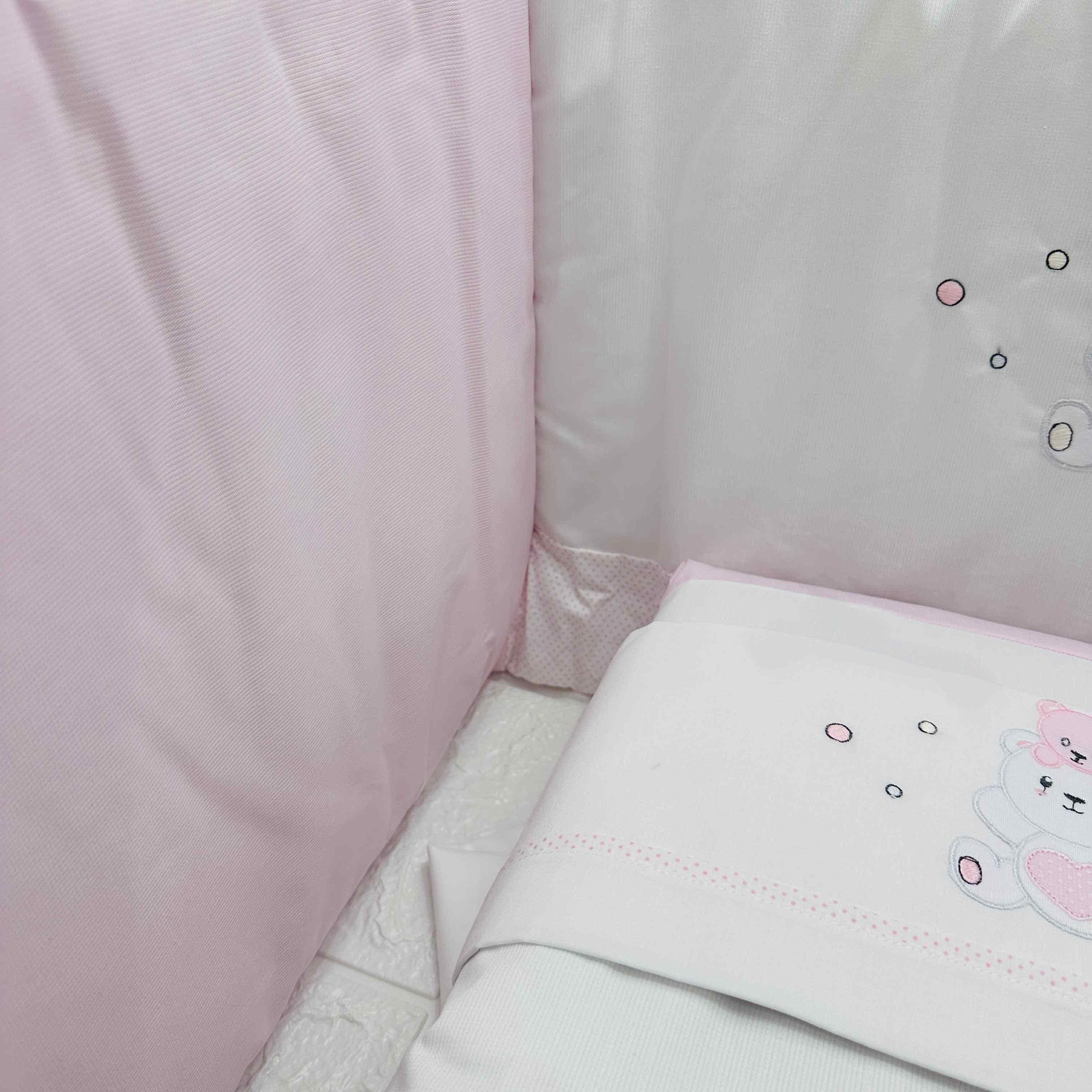 Set completo culla Orso suona  Rosa