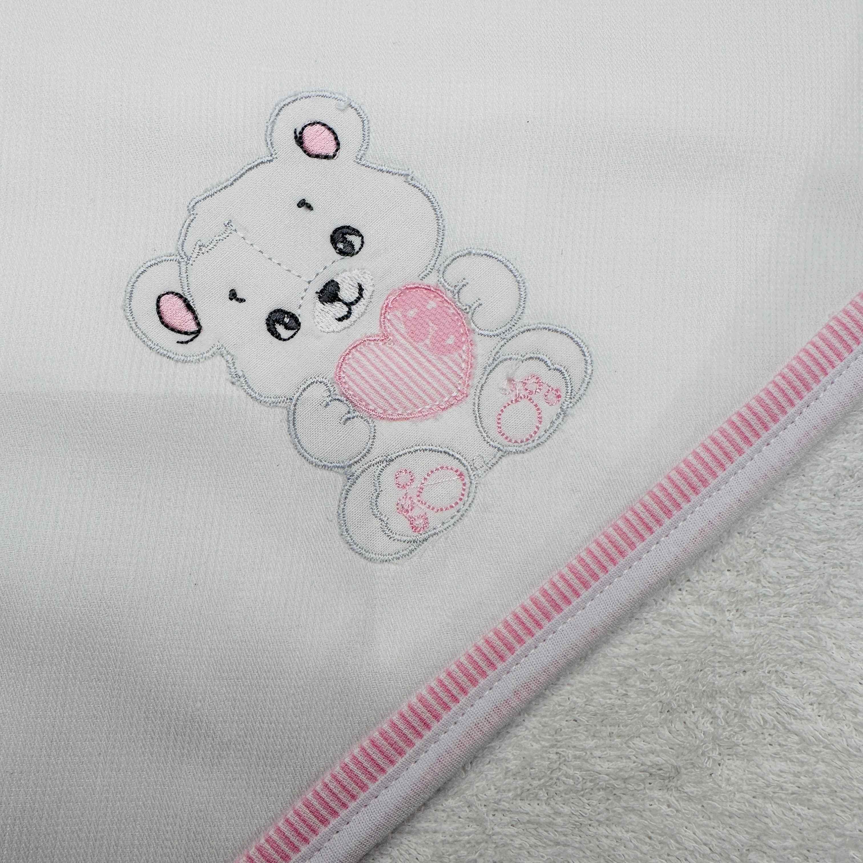 Accappatoio neonata rosa  ART AT001157