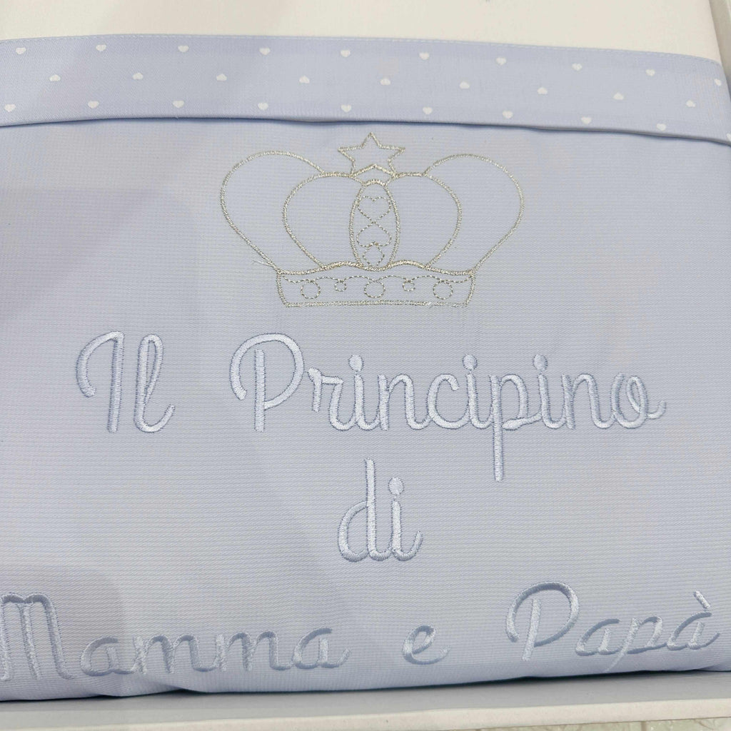 Set Completo carrozzina Principino Celeste