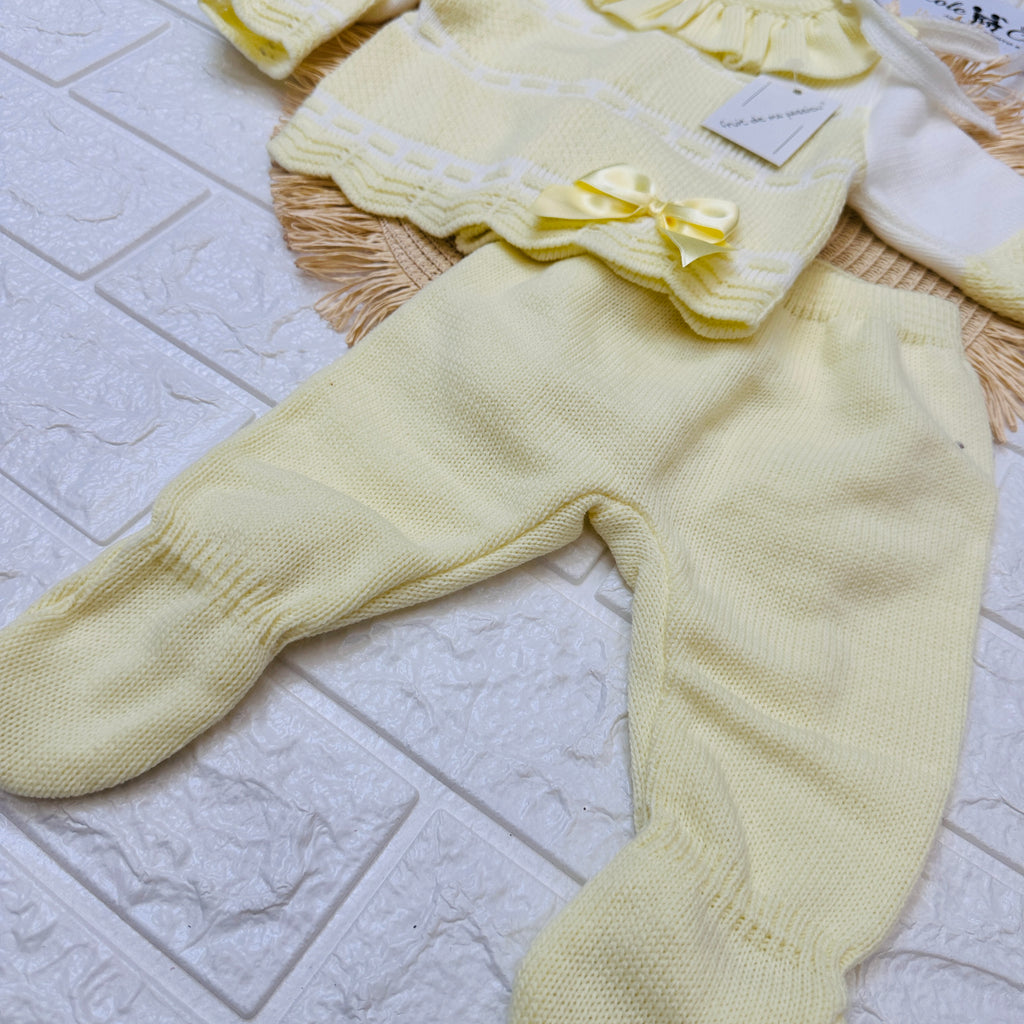 Completo 0-3 mesi giallo 2217