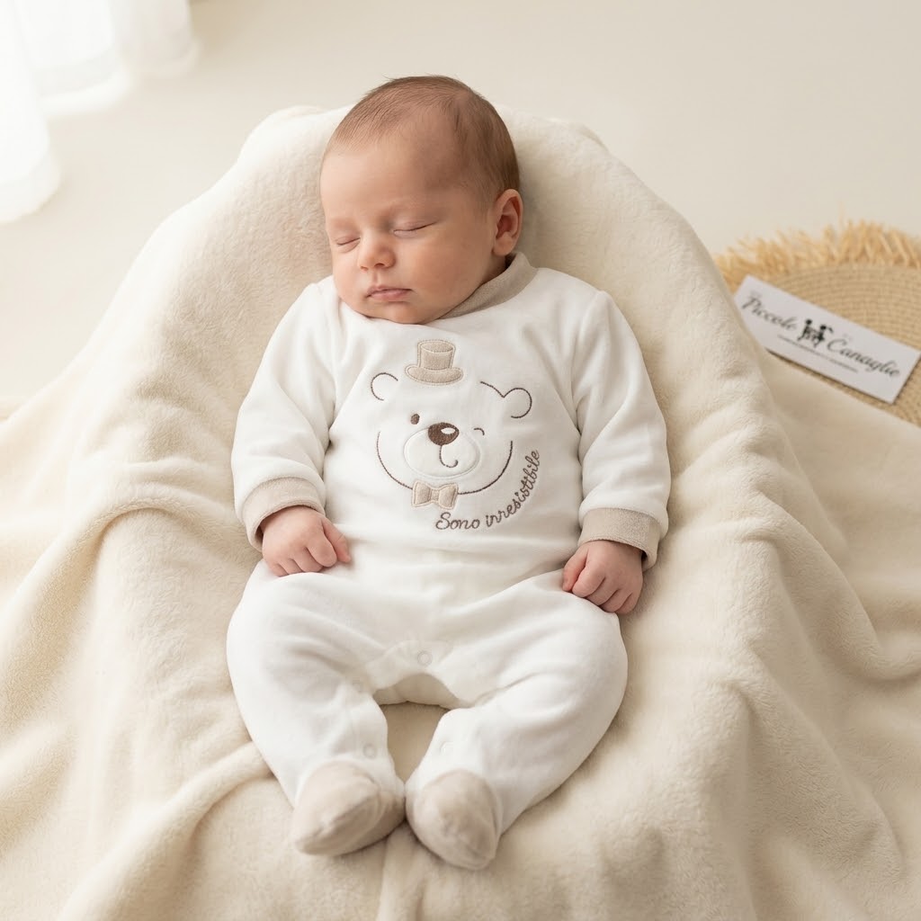 Tutina Ciniglia Sono Irresistibile Beige Piccole Emozioni 62014