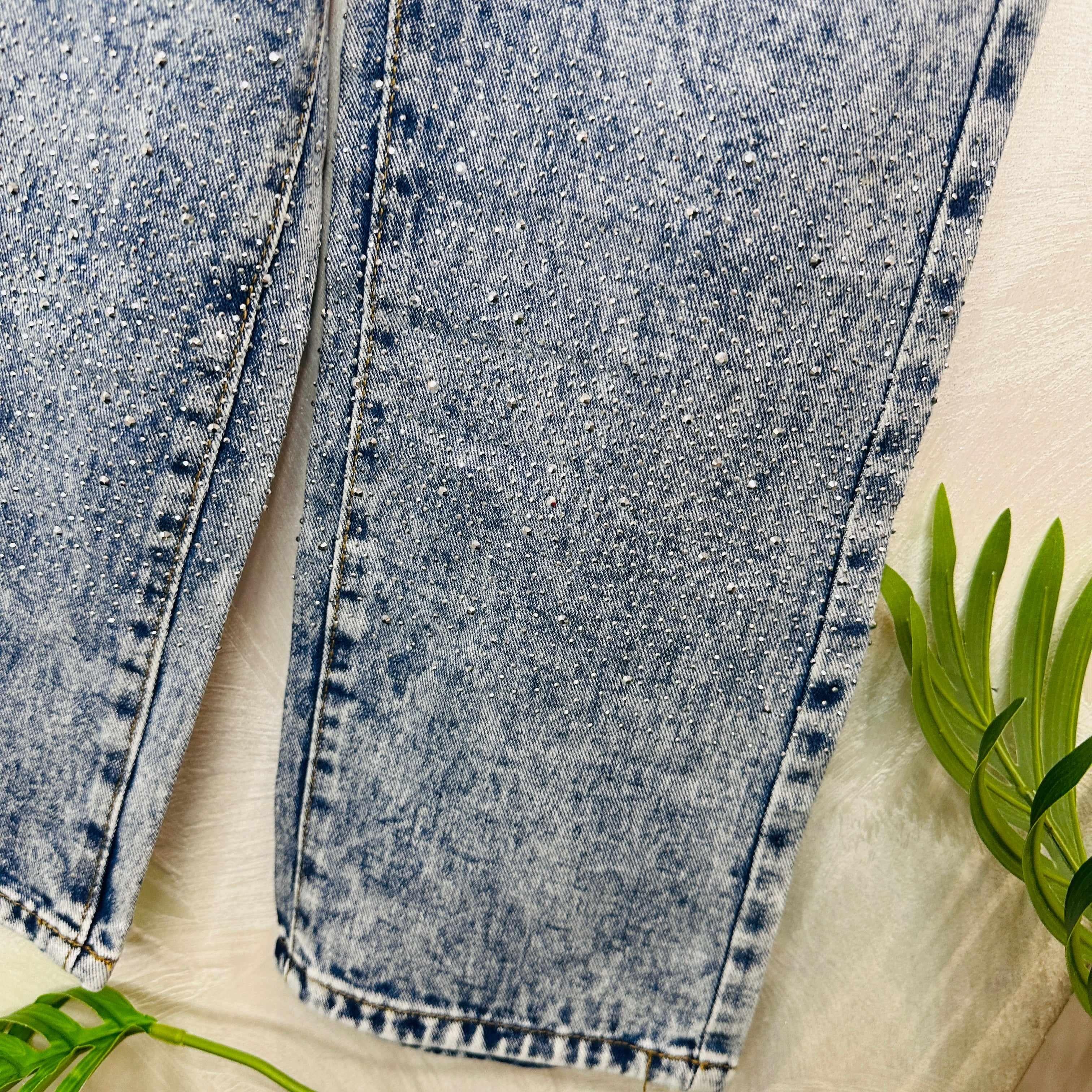 Jeans Sfumato Chiaro brillantini