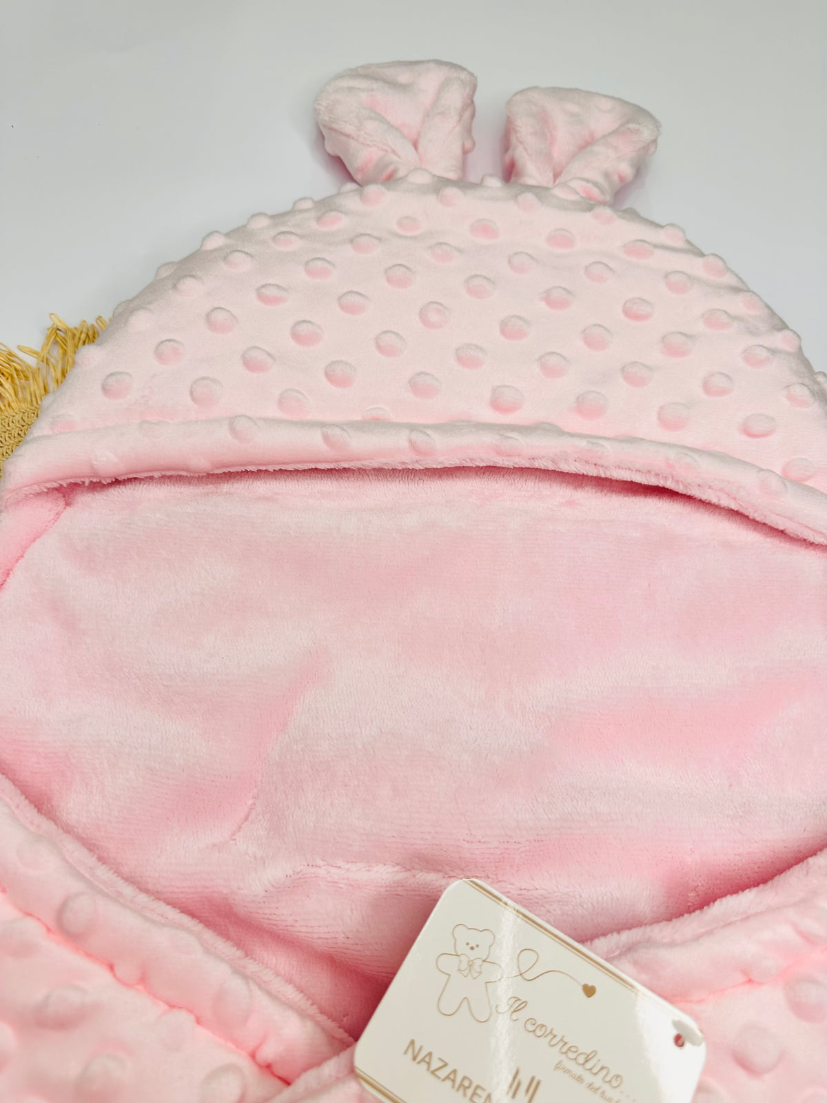 Baby Sacco Orso Sciarpetta Dis. 2winter Rosa  5794
