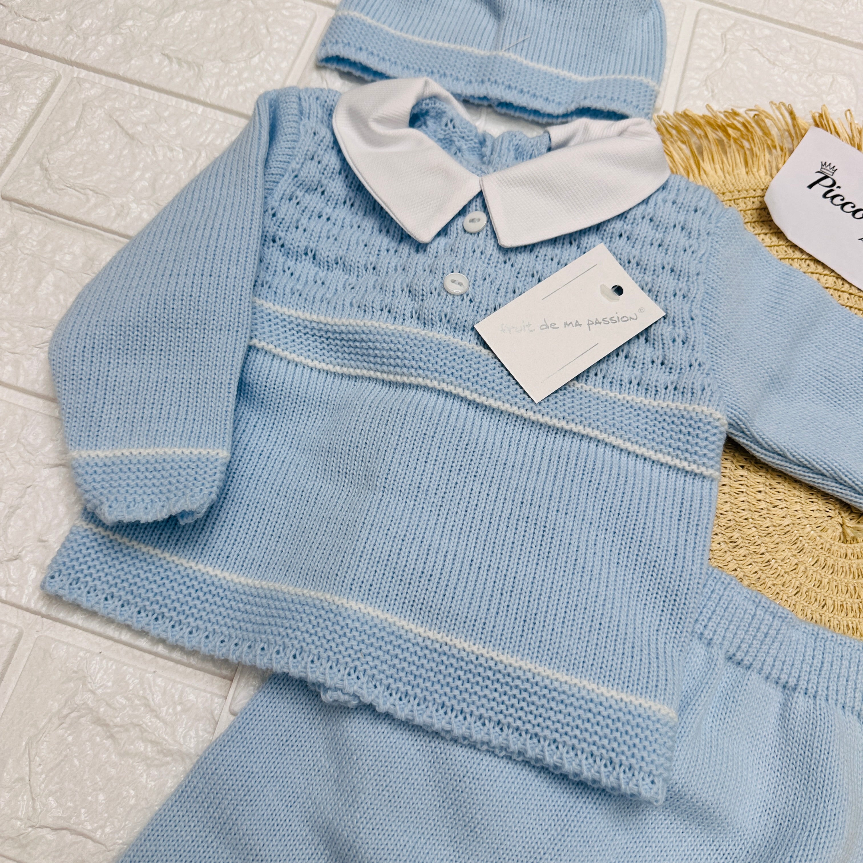 Completo 0-3 mesi celeste 1596