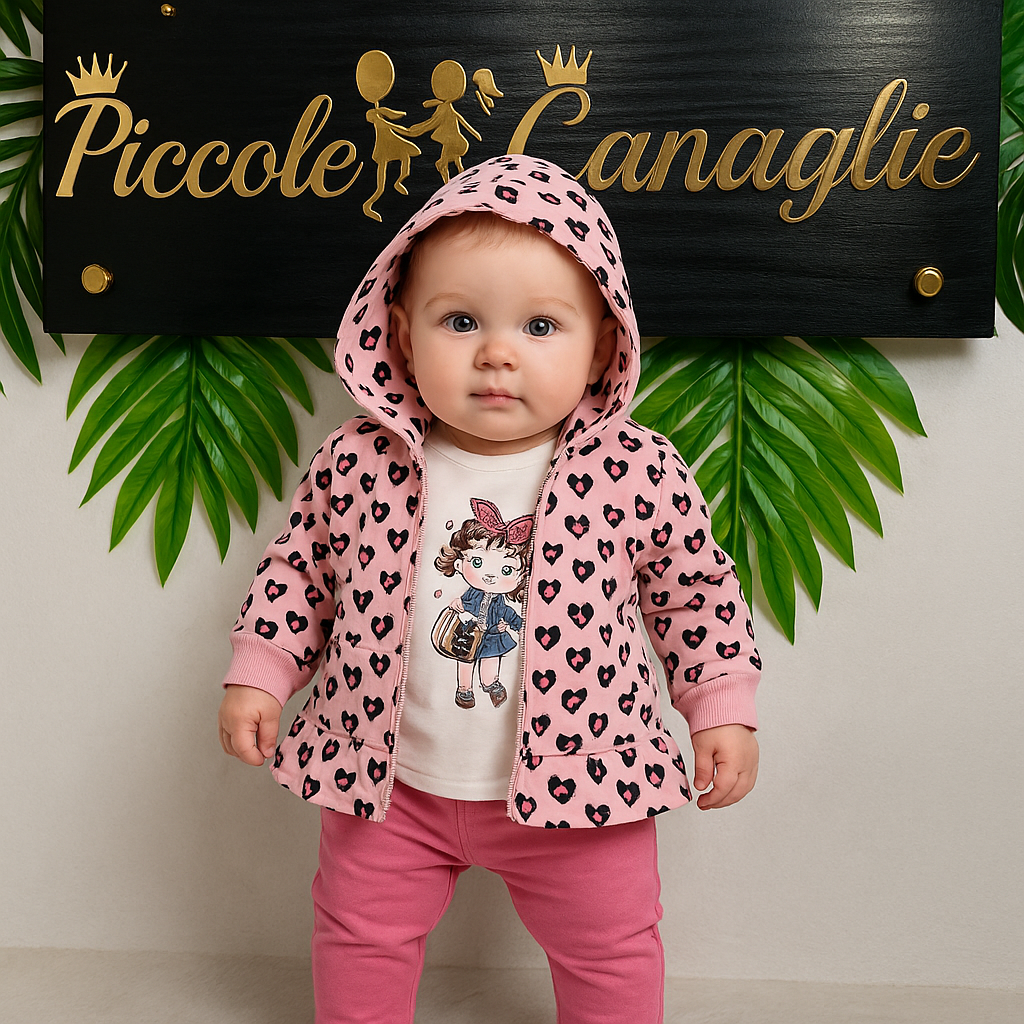 Tuta BabyLeopard Rosa