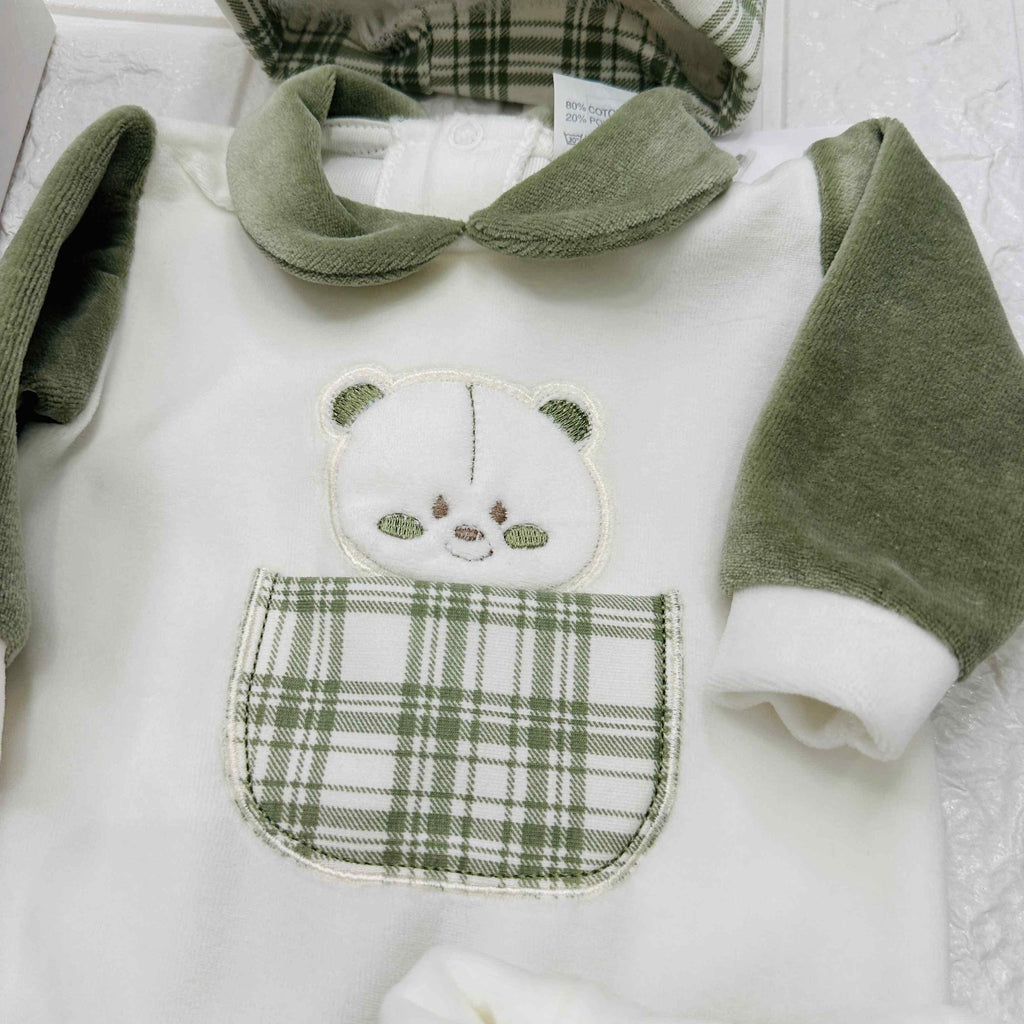 Set Nascita ciniglia orso Quadri verde