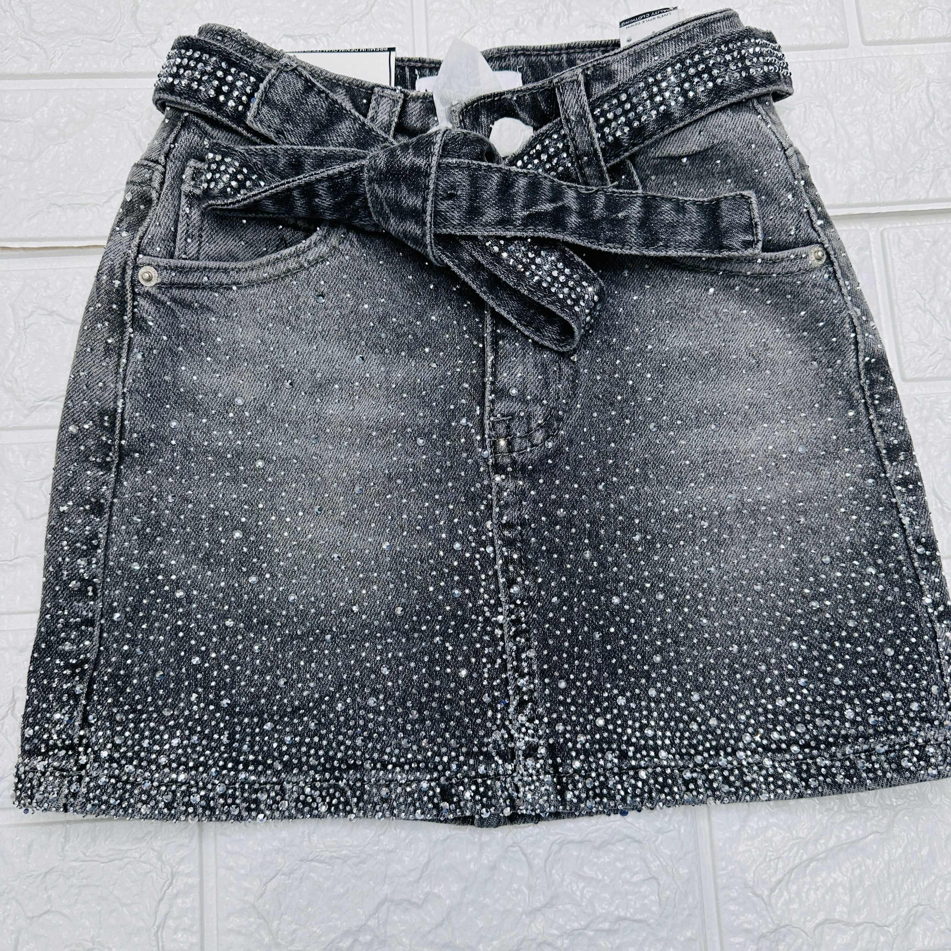 Gonna jeans Bimba Brillantini z55