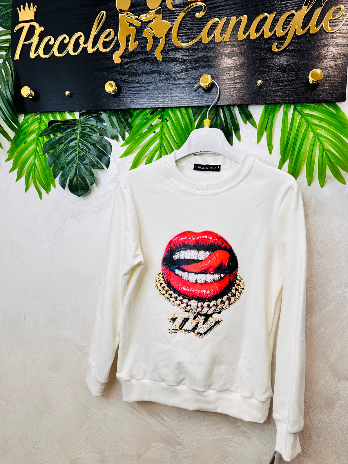 Maglia Geolier Bianca Style Monello