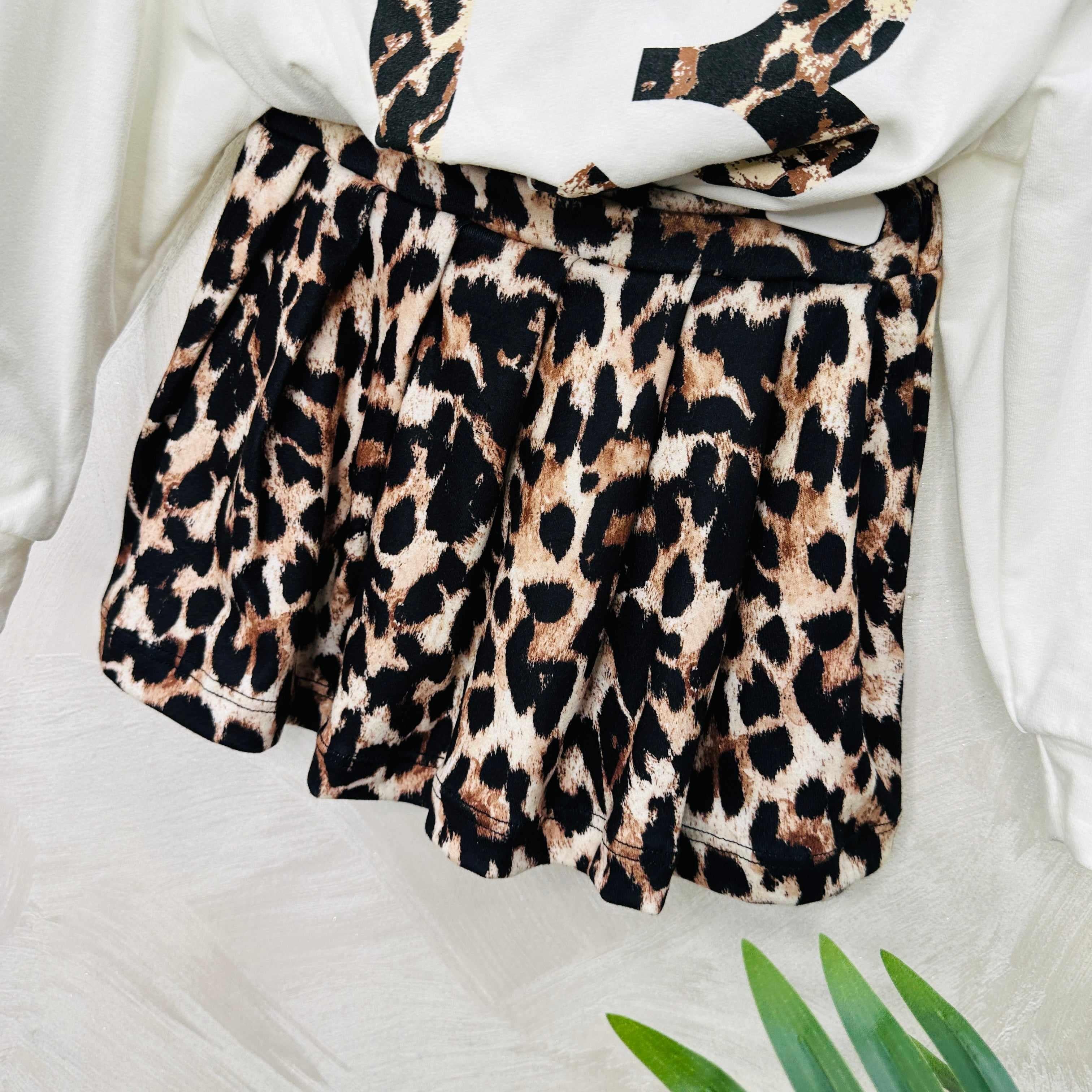 Completo bimba College Leopardato