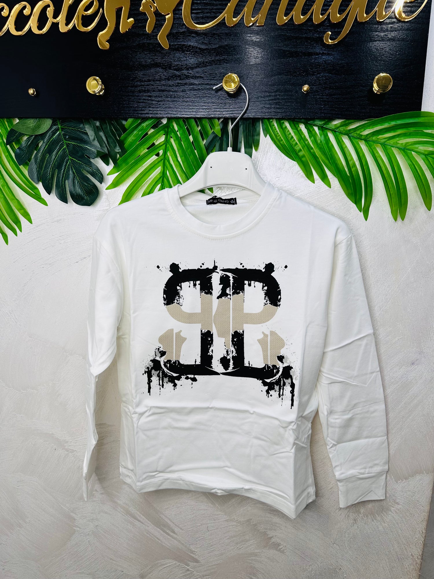 Maglia Con Polsini Bianca  Maschietto Style P6190