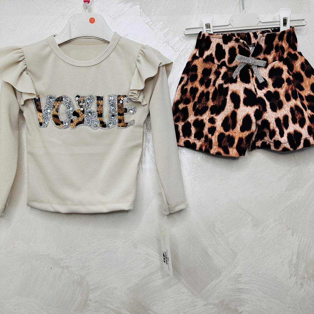 Completo Vogue leopardato